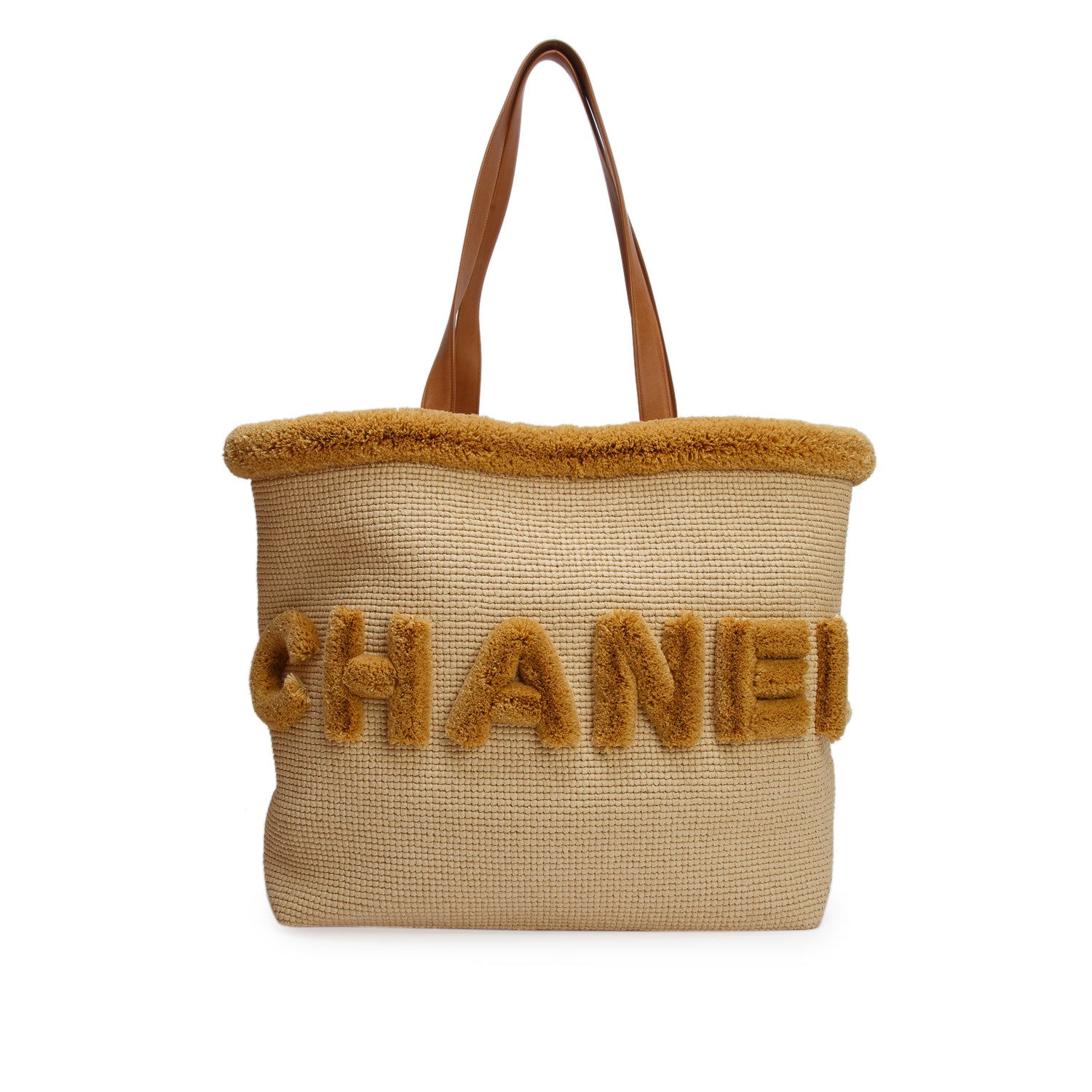 Chanel 2026 Raffia Coco Beach Maxi Shopping Bag