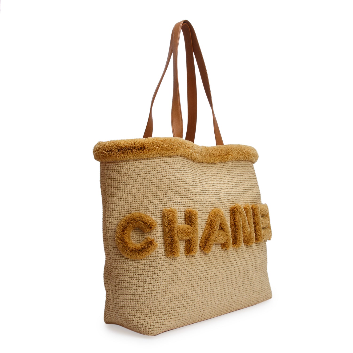 Chanel 2026 Raffia Coco Beach Maxi Shopping Bag