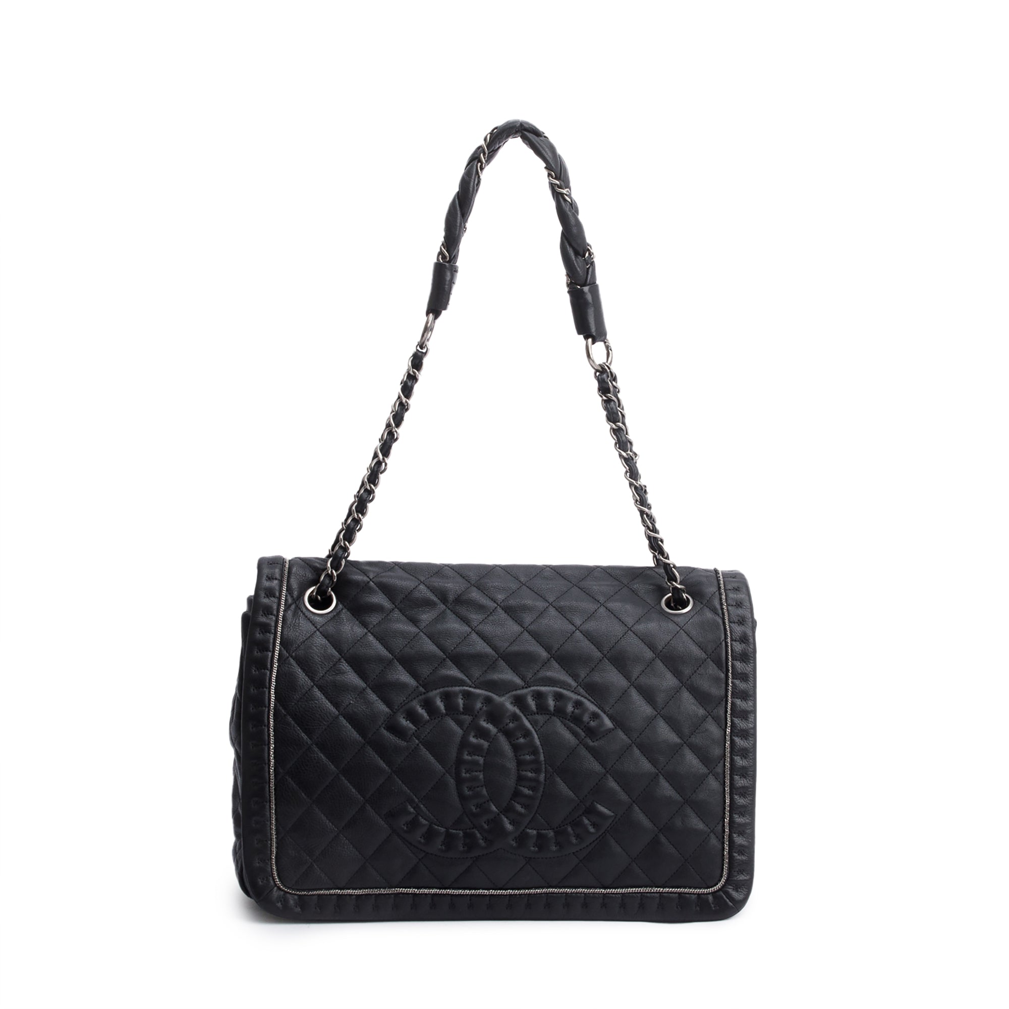 Chanel Black Caviar Leather Istanbul Flap Bag