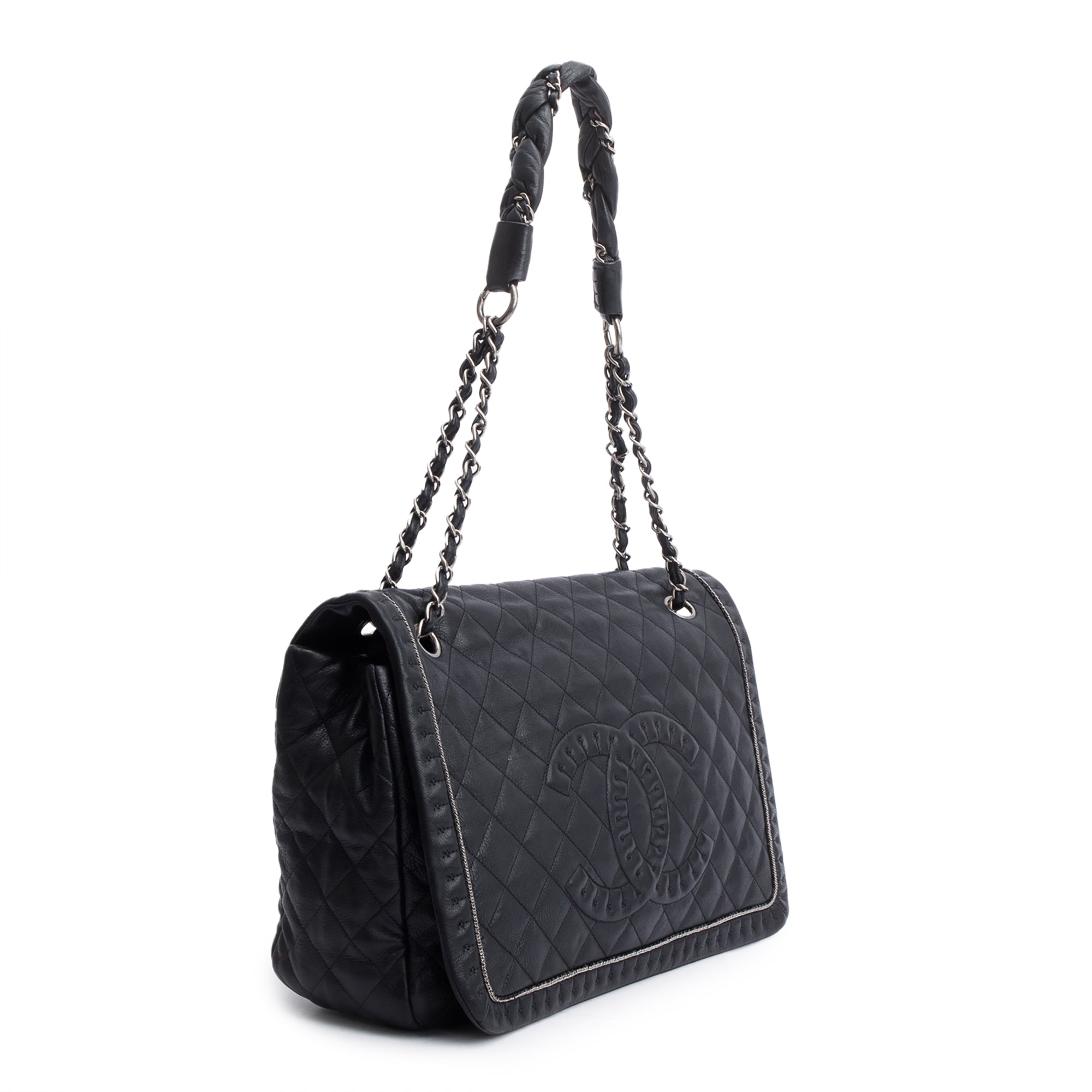 Chanel Black Caviar Leather Istanbul Flap Bag