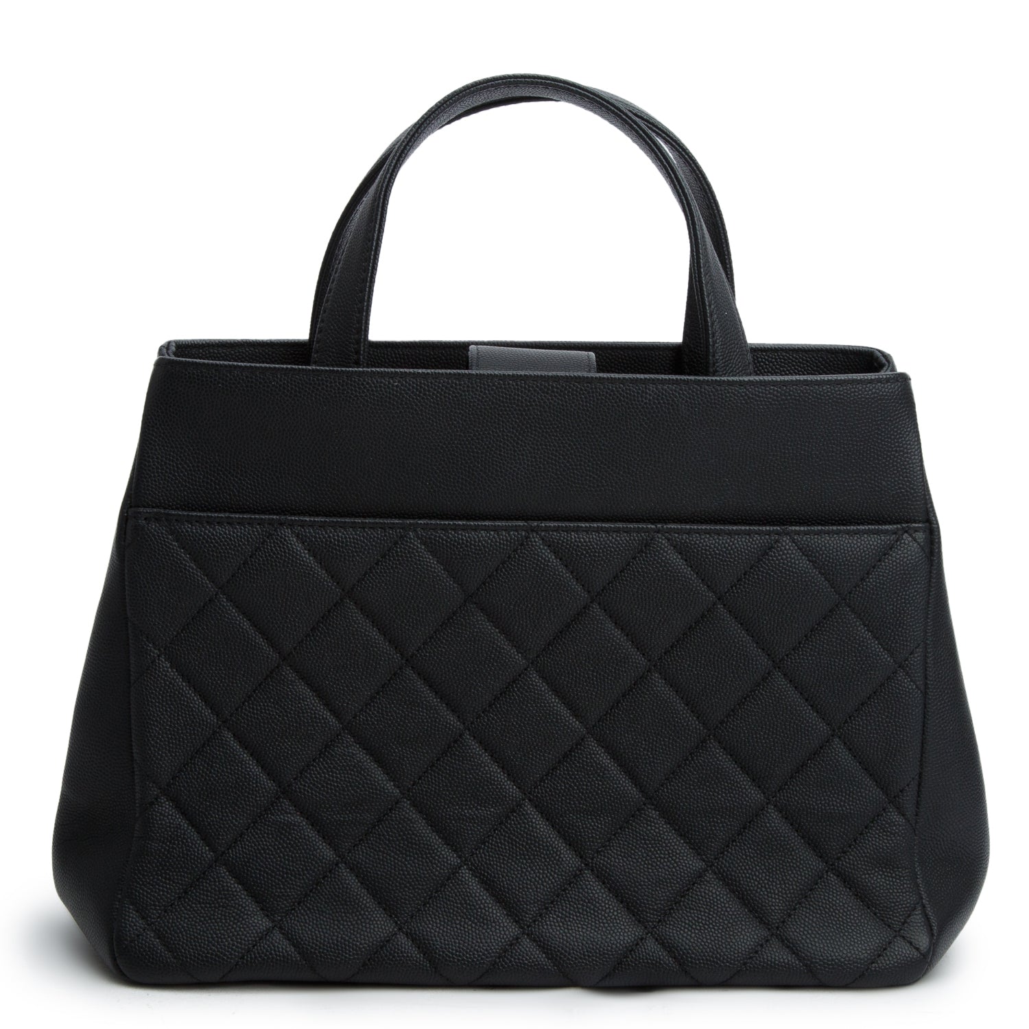 Chanel Black Caviar Leather Small Business Affinity Tote