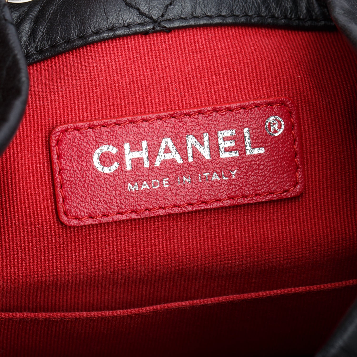 Chanel Black Aged Calfskin Quilted Small Gabrielle Backpack