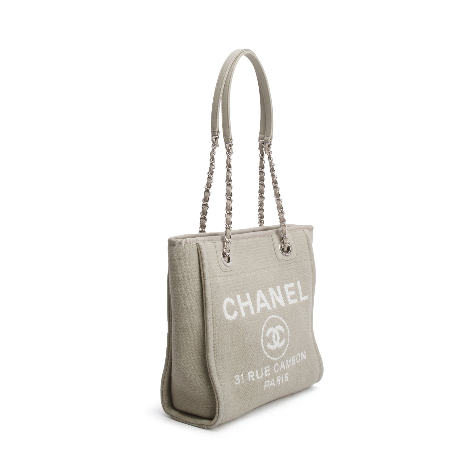 Chanel Green Canvas Mini Deauville Tote