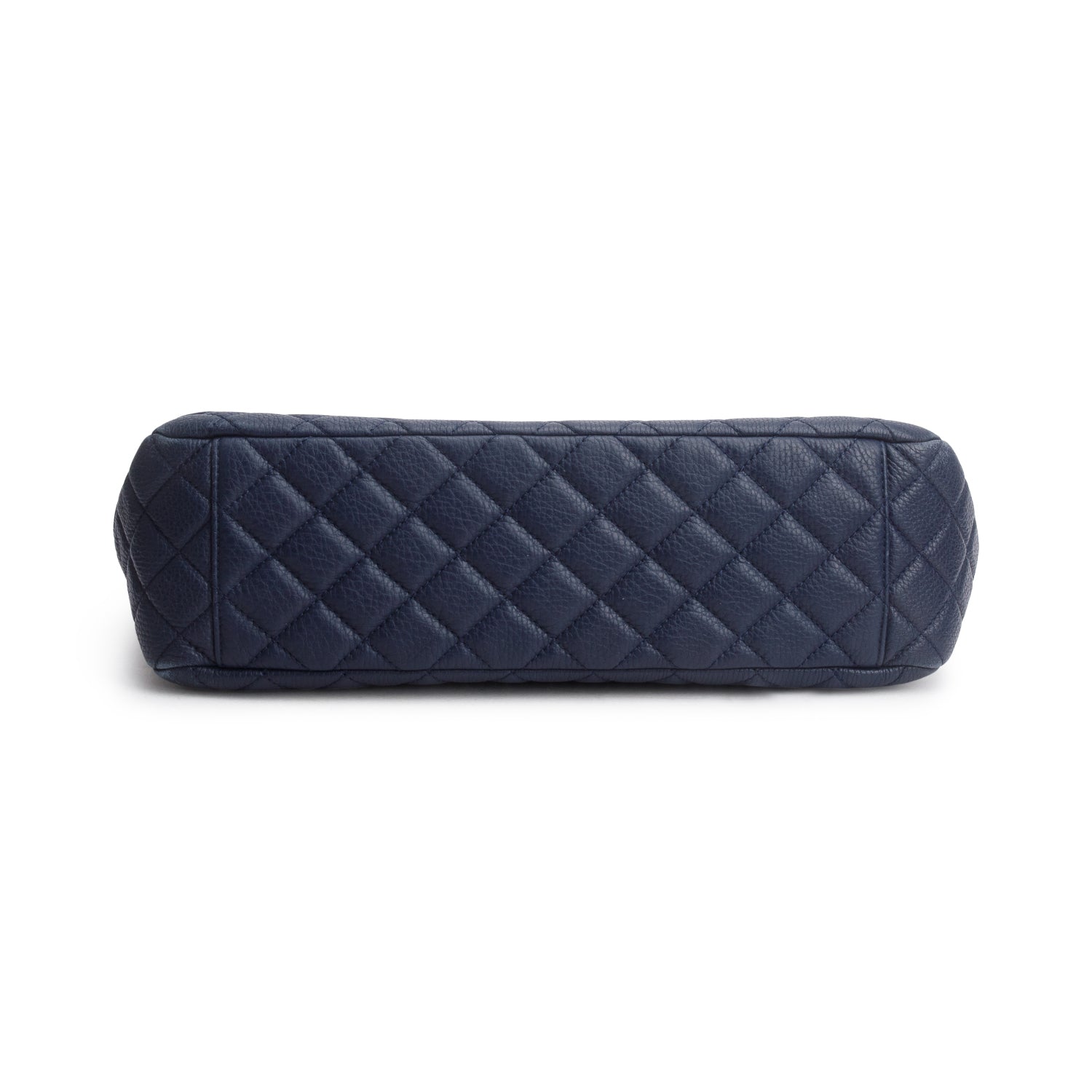 Chanel Navy Quilted Calfskin Leather Small XXL Airline Travel Flap Bag