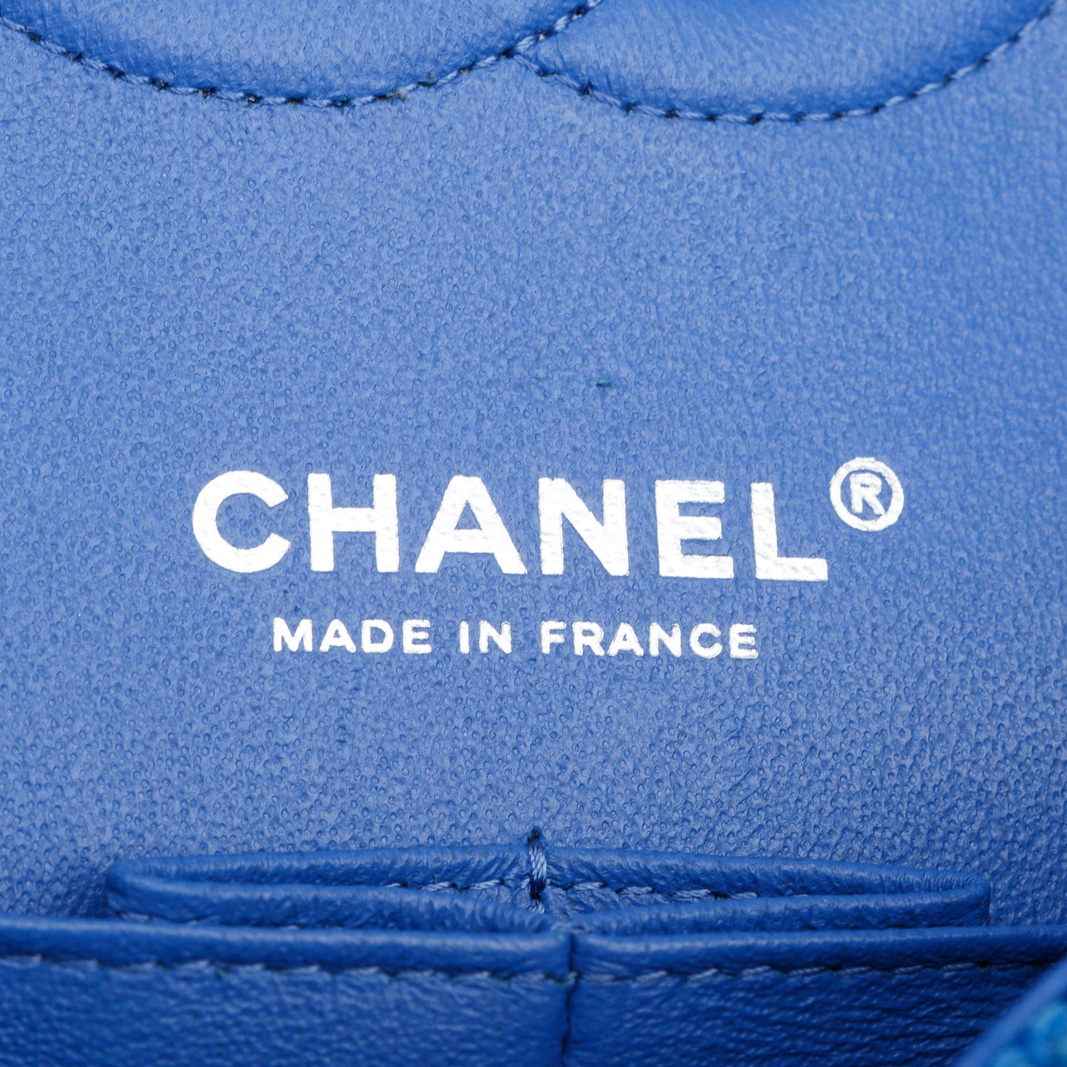 Chanel Blue Tweed Quilted Medium Double Flap Bag w/ Receipt
