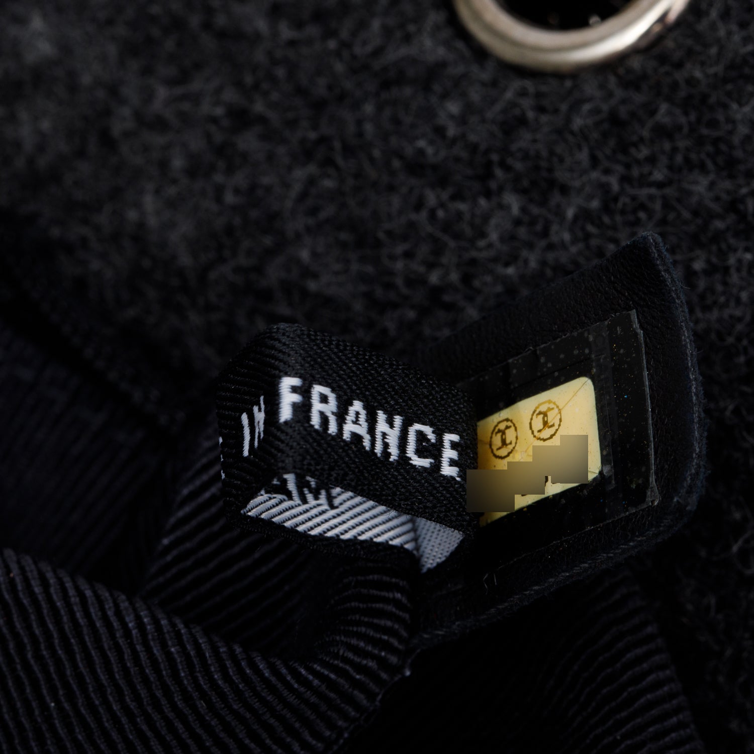 Chanel Grey Wool Identification Reissue Flap Bag w/ Authenticity Card