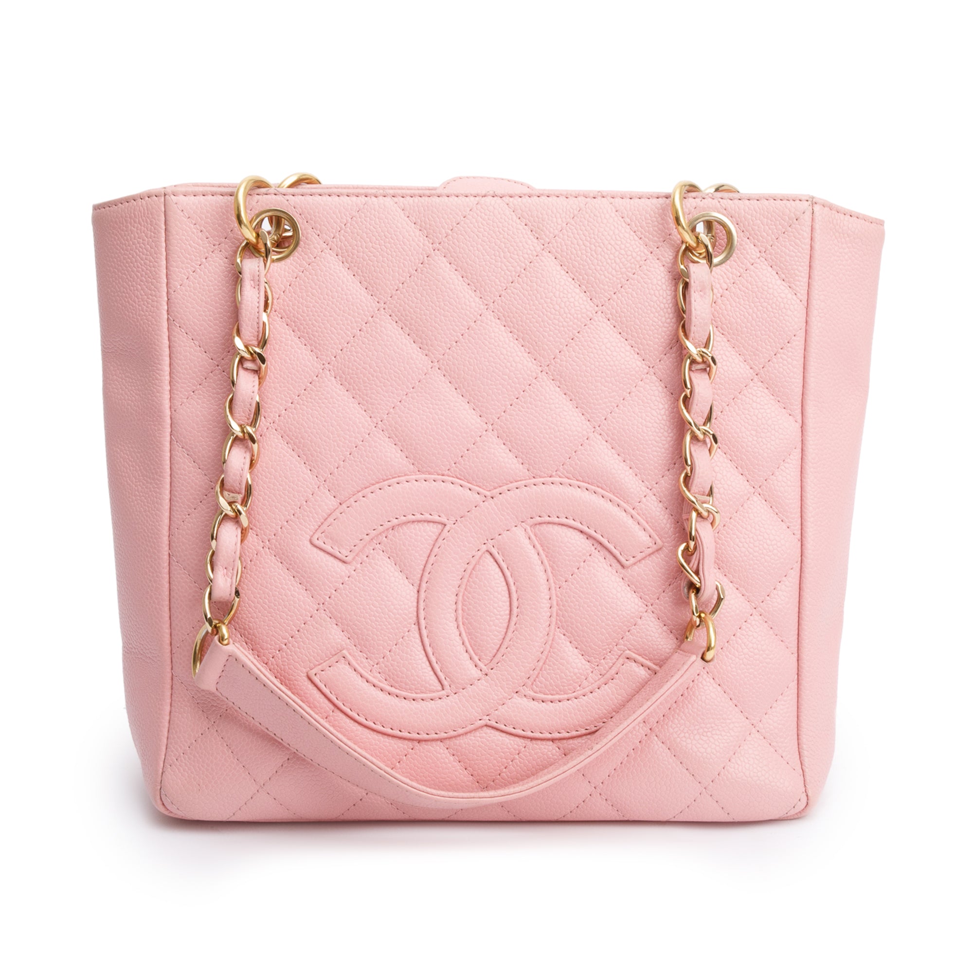 Chanel Pink Caviar Leather Petite Shopping Tote