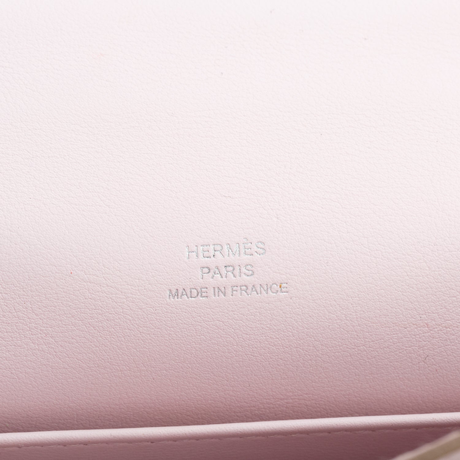 Hermes 2022 Mauve Pale Swift Leather Kelly Pochette Clutch