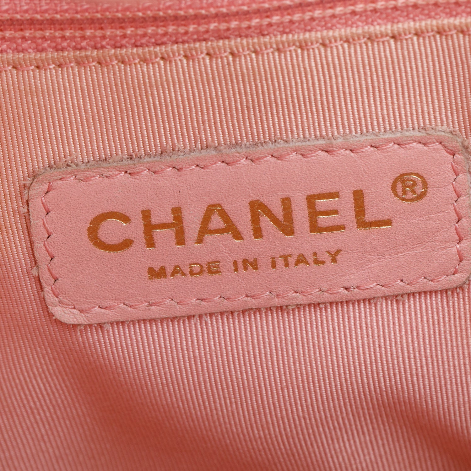 Chanel Pink Caviar Leather Petite Shopping Tote