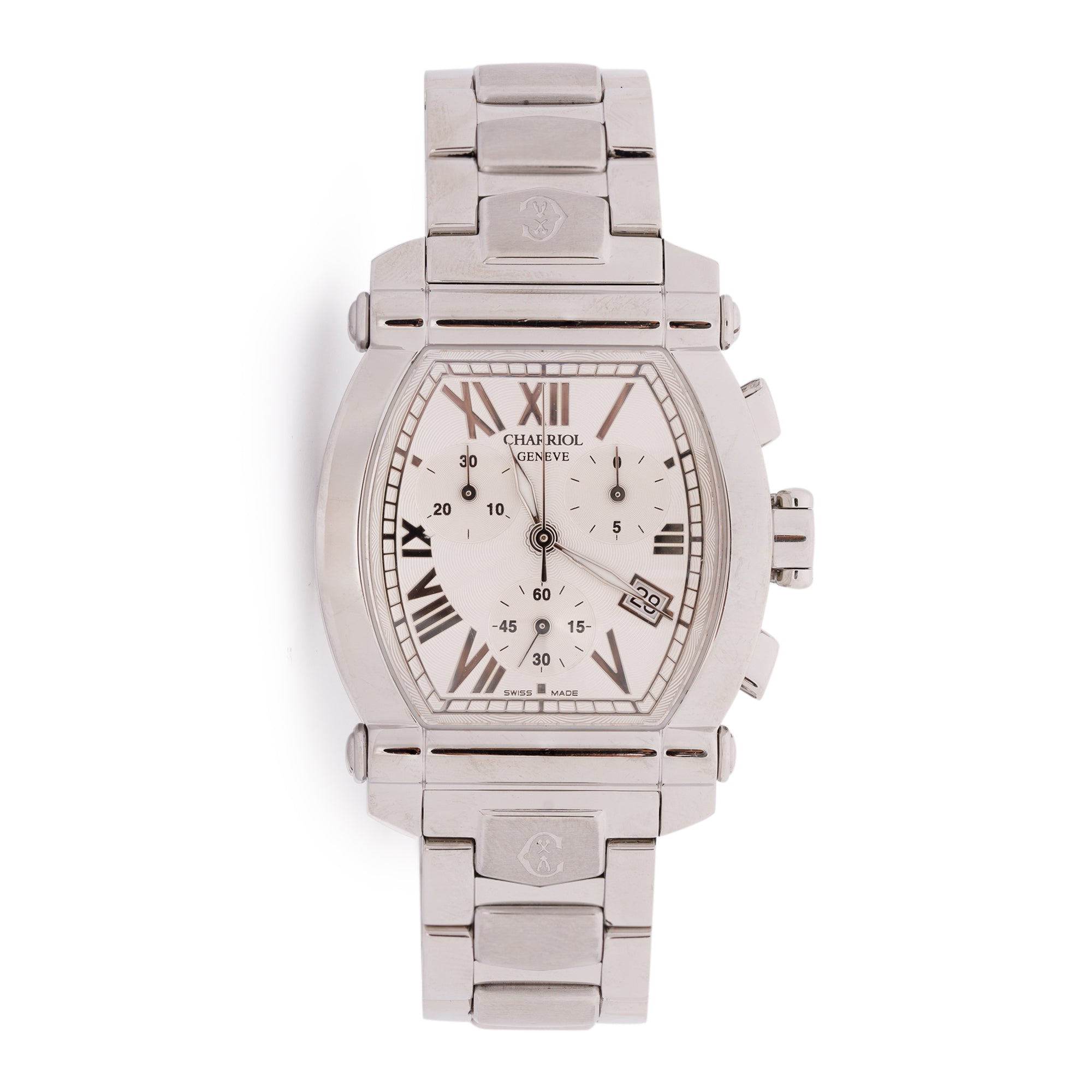 Charriol Columbus Chronograph Watch w/ Box & Papers