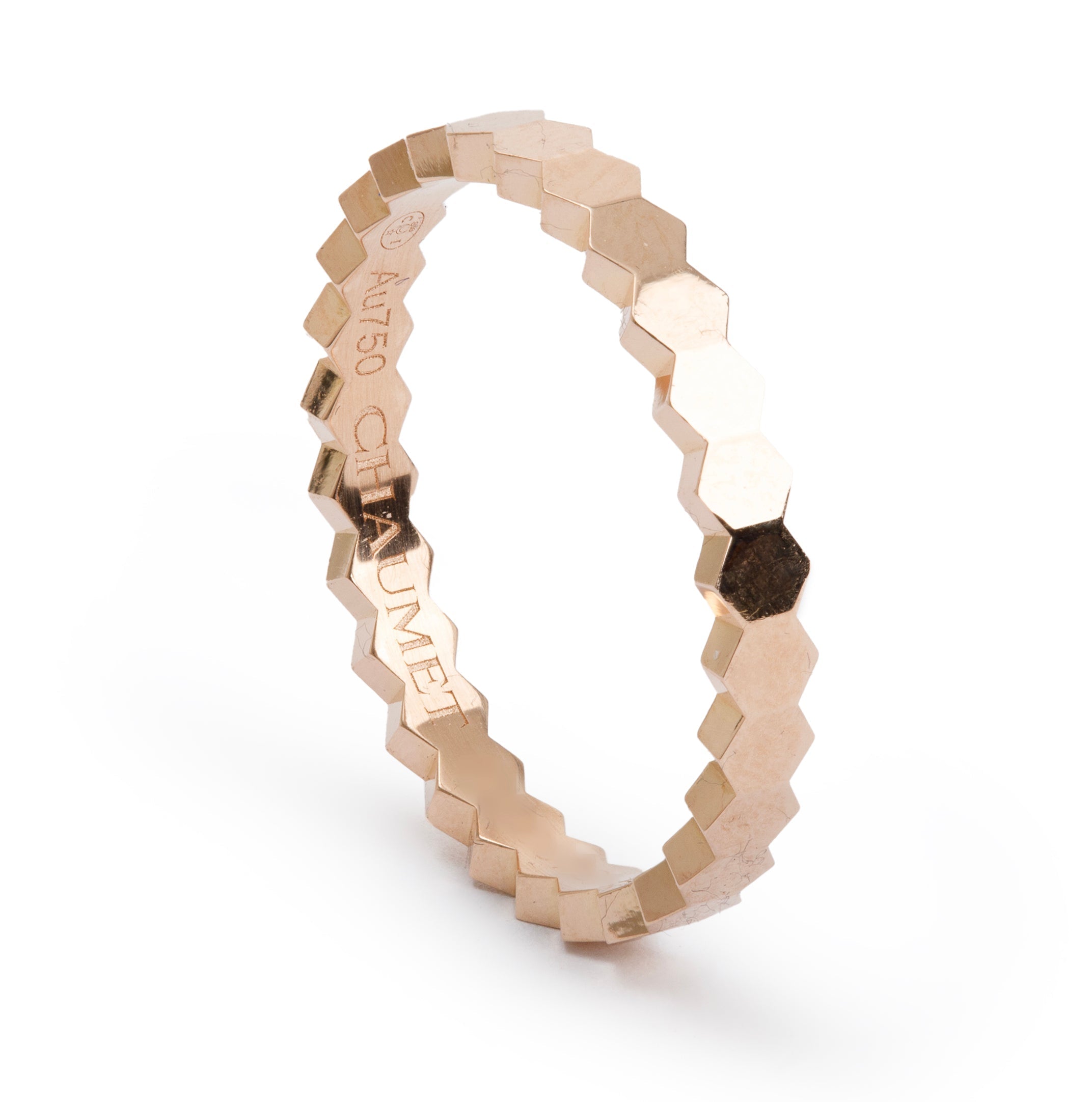 Chaumet 18k Rose Gold Bee My Love 2.5 MM Band Ring 5.75