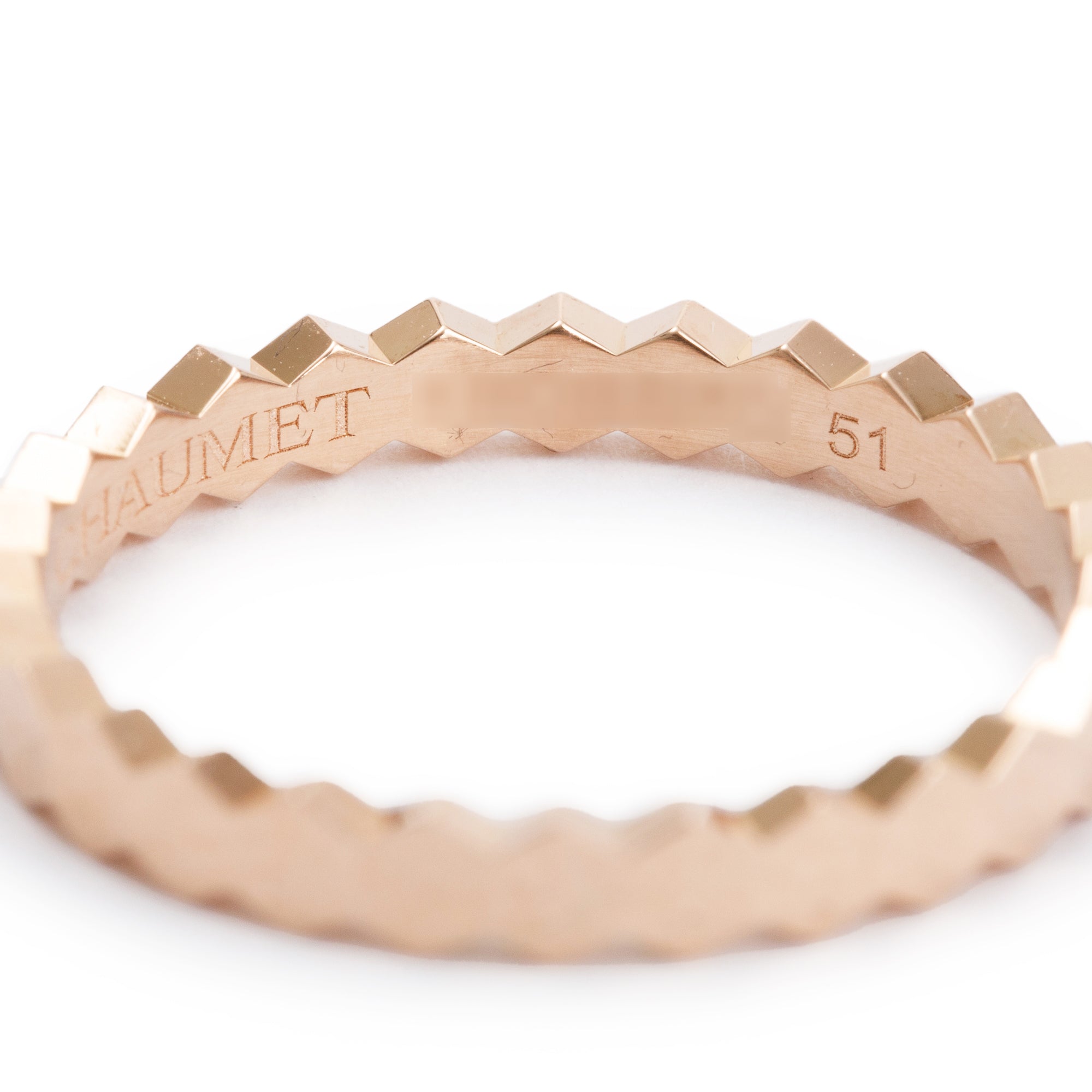 Chaumet 18k Rose Gold Bee My Love 2.5 MM Band Ring 5.75