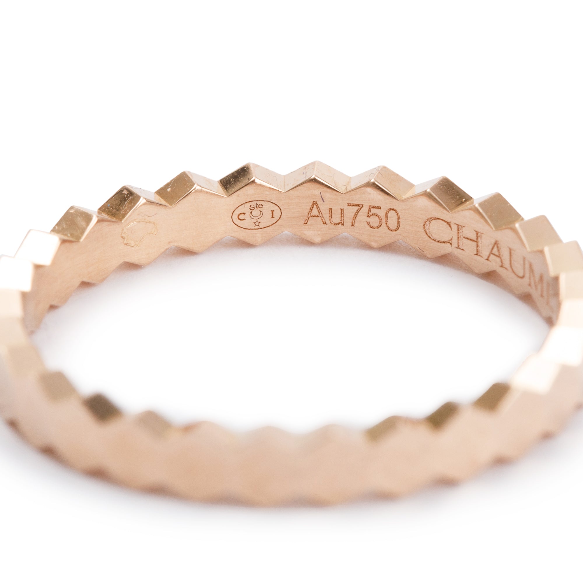 Chaumet 18k Rose Gold Bee My Love 2.5 MM Band Ring 5.75