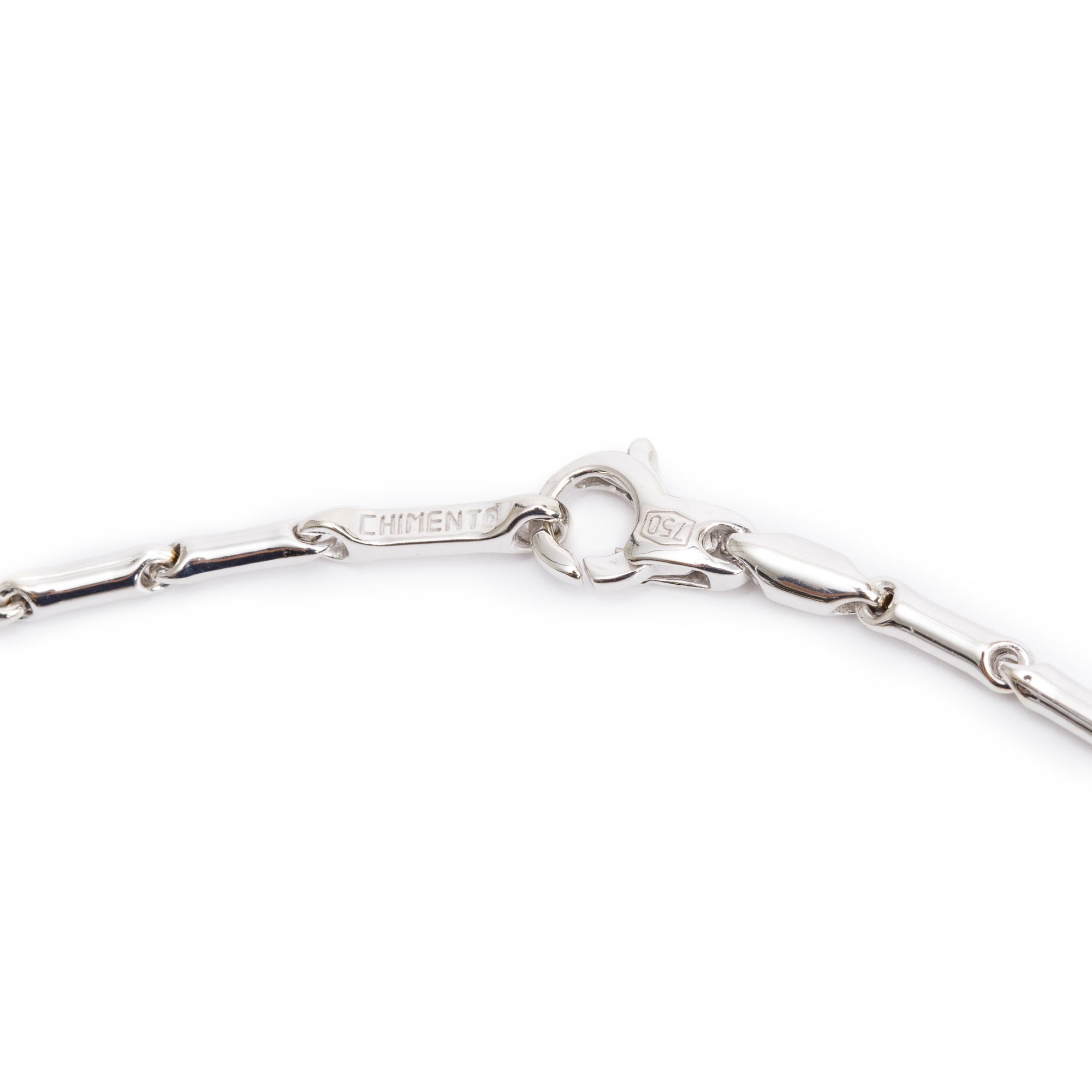 Chimento 18k White Gold Pearl & Diamond Pendant Necklace