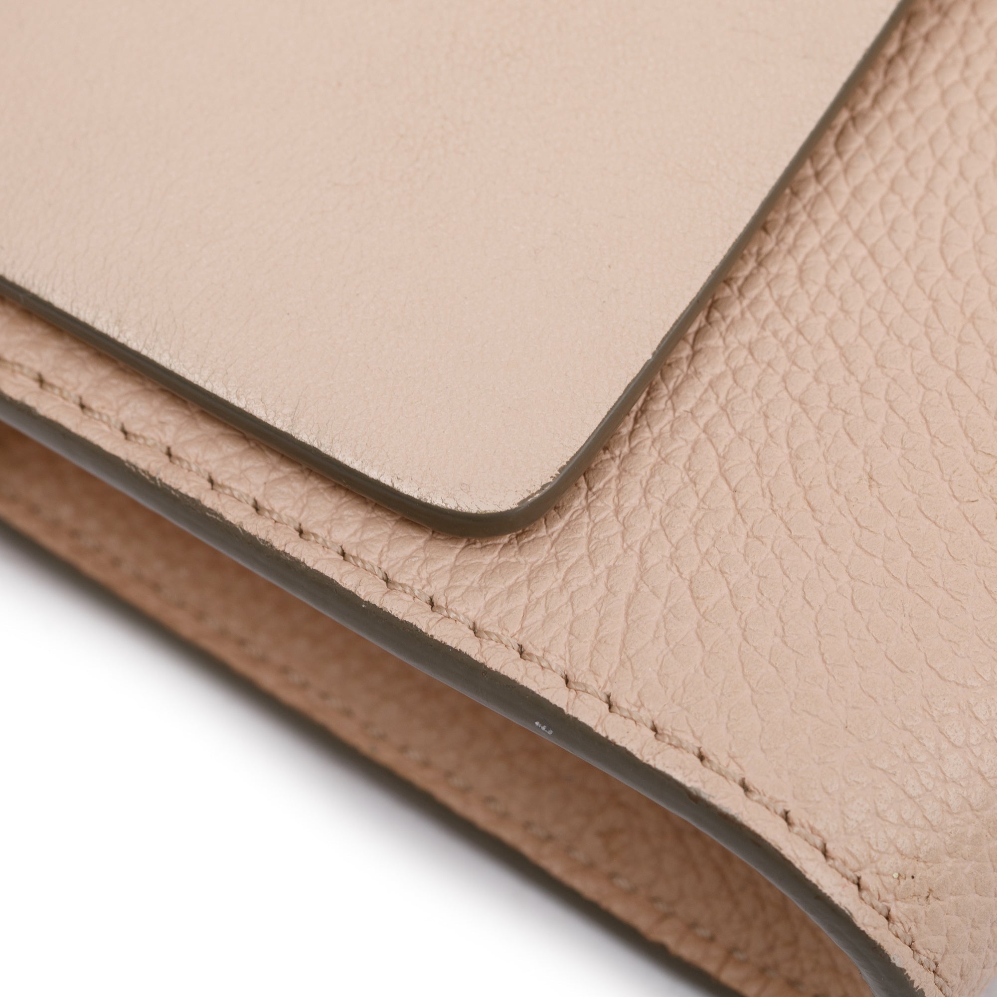 Chloe Beige Calfskin Leather Mini Faye Crossbody Bag w/ Authnticity Card