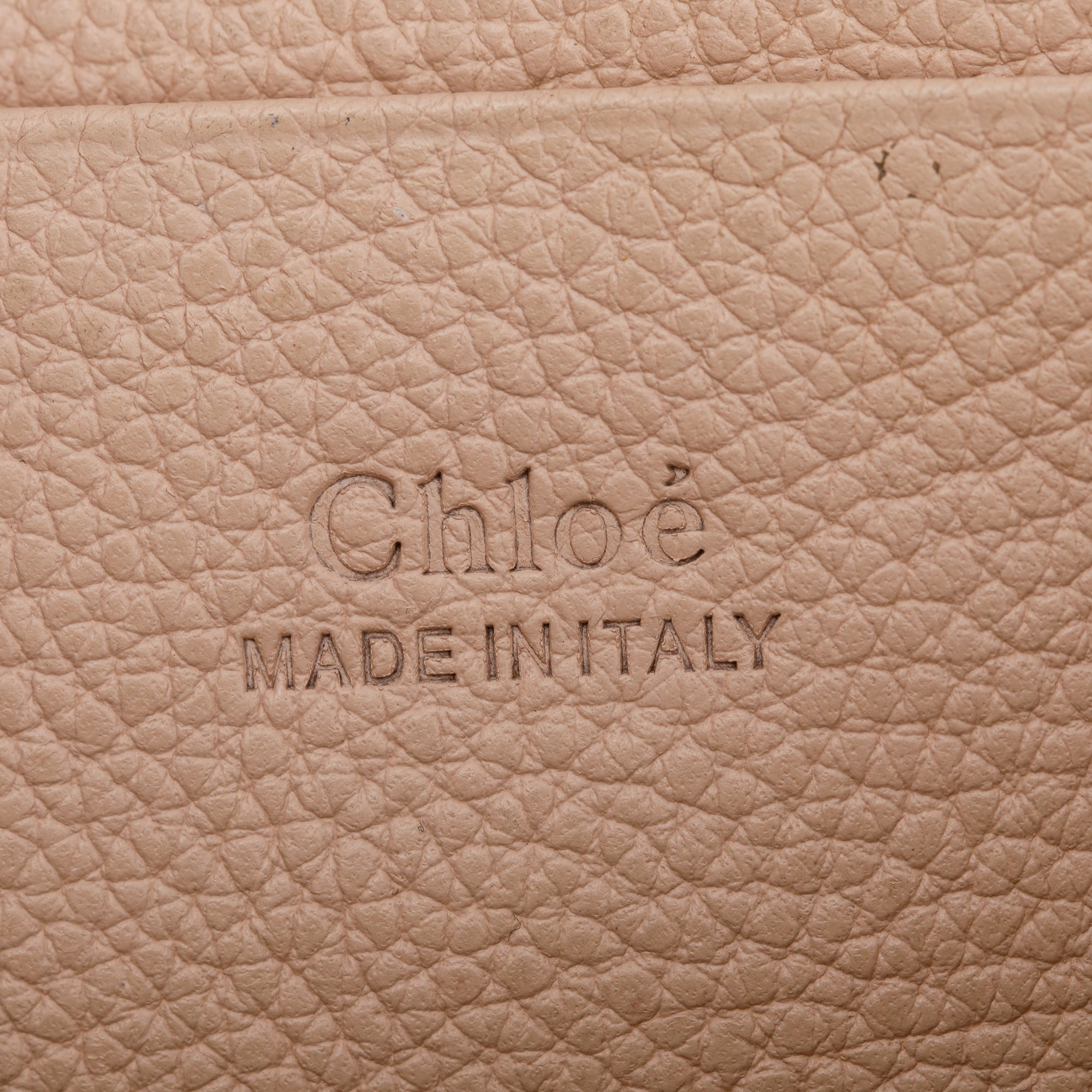 Chloe Beige Calfskin Leather Mini Faye Crossbody Bag w/ Authnticity Card