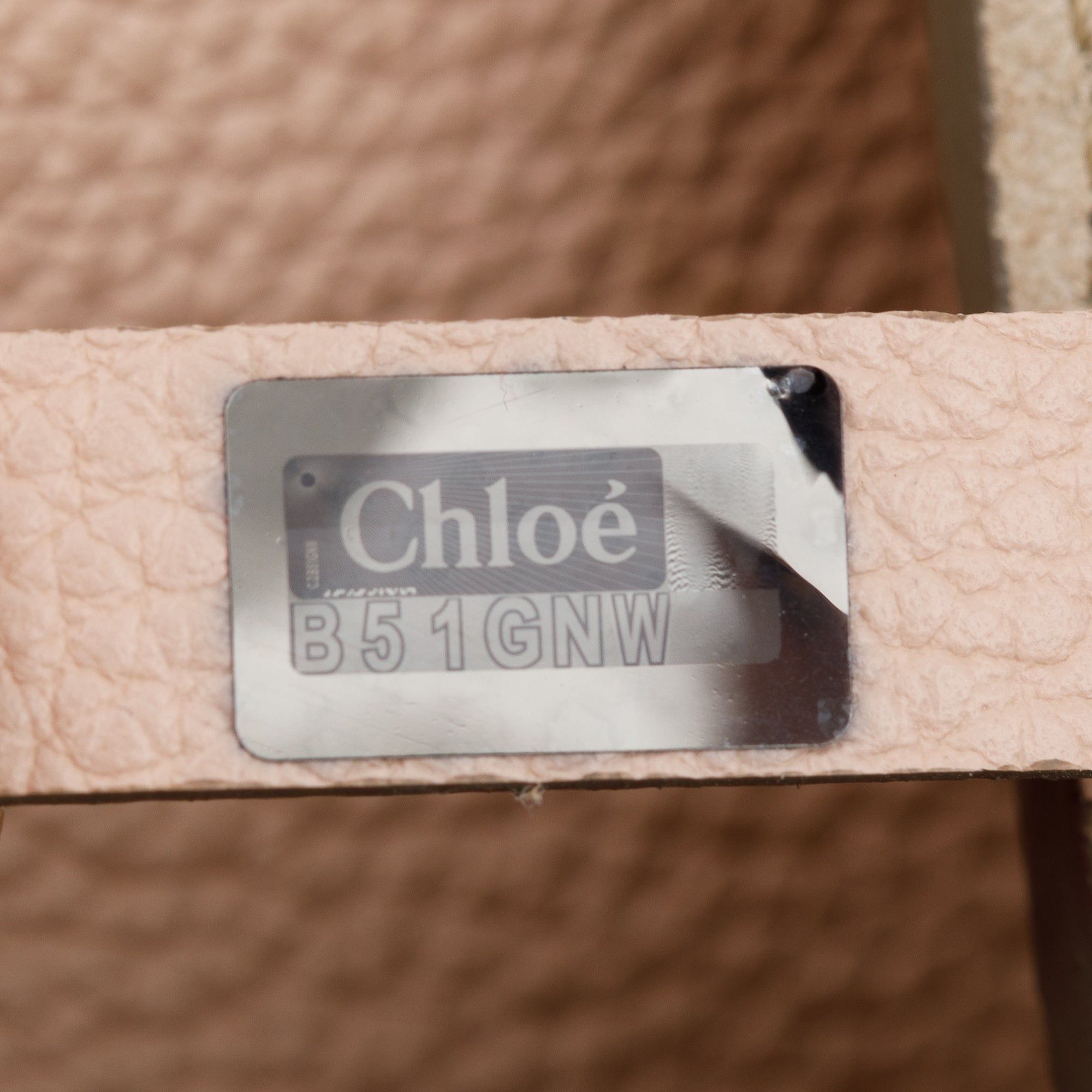 Chloe Beige Calfskin Leather Mini Faye Crossbody Bag w/ Authnticity Card