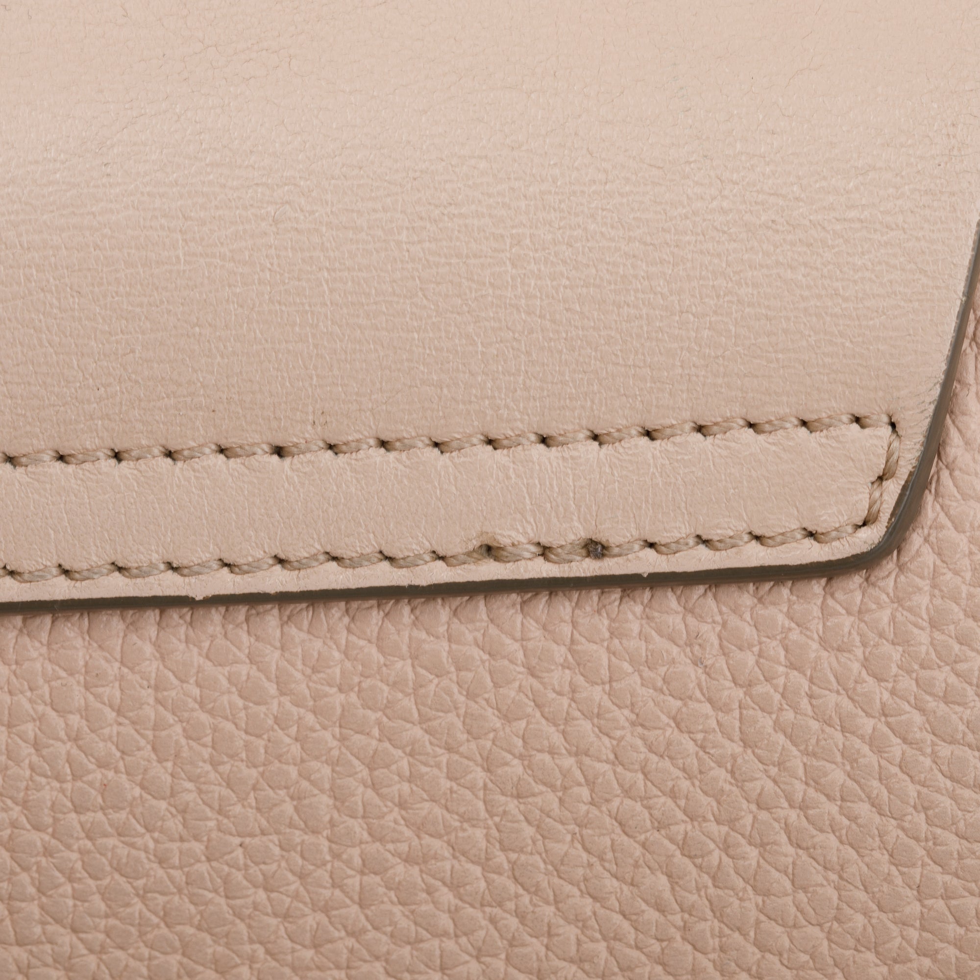 Chloe Beige Calfskin Leather Mini Faye Crossbody Bag w/ Authnticity Card