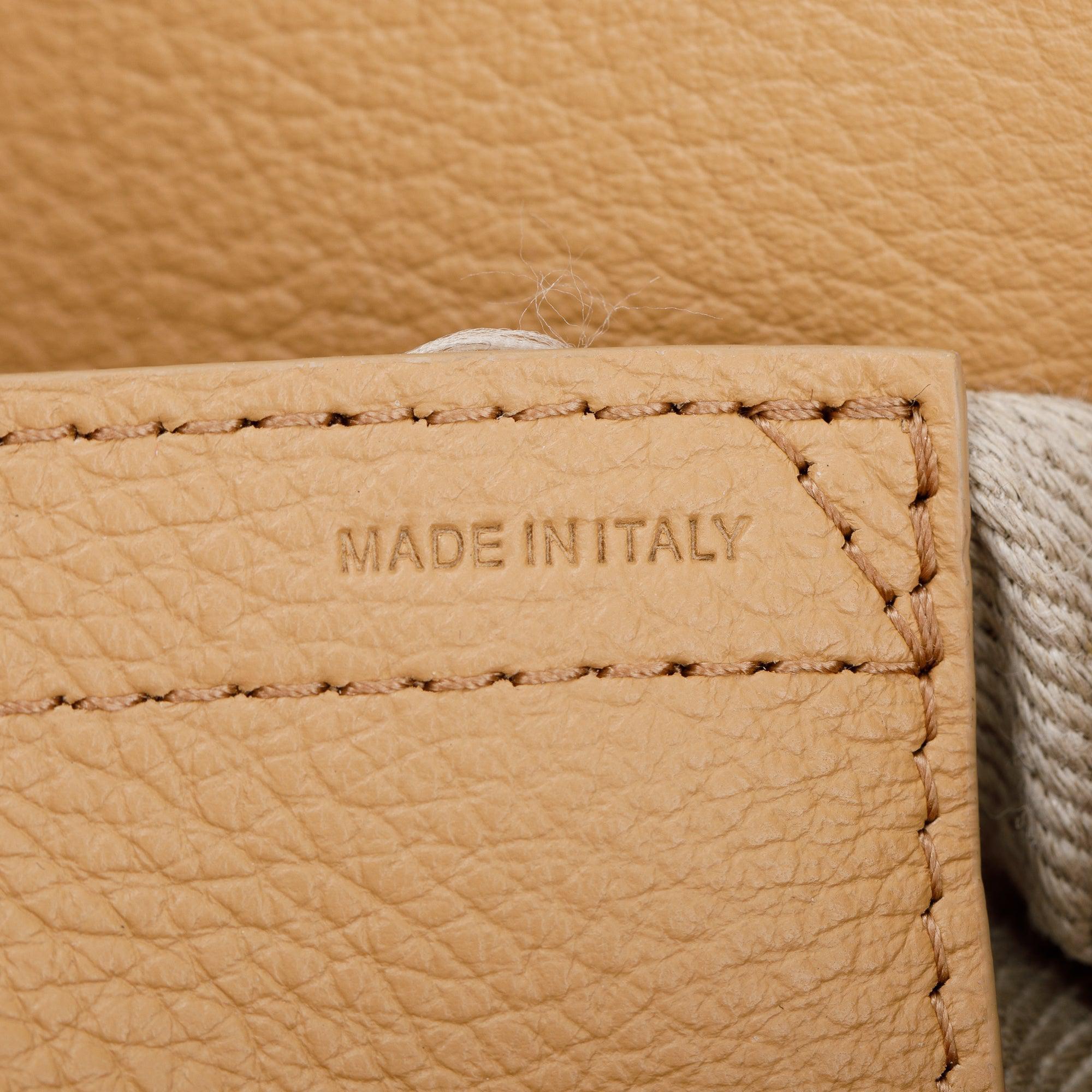 Chloe Beige Calfskin Leather Small Marcie Crossbody Bag