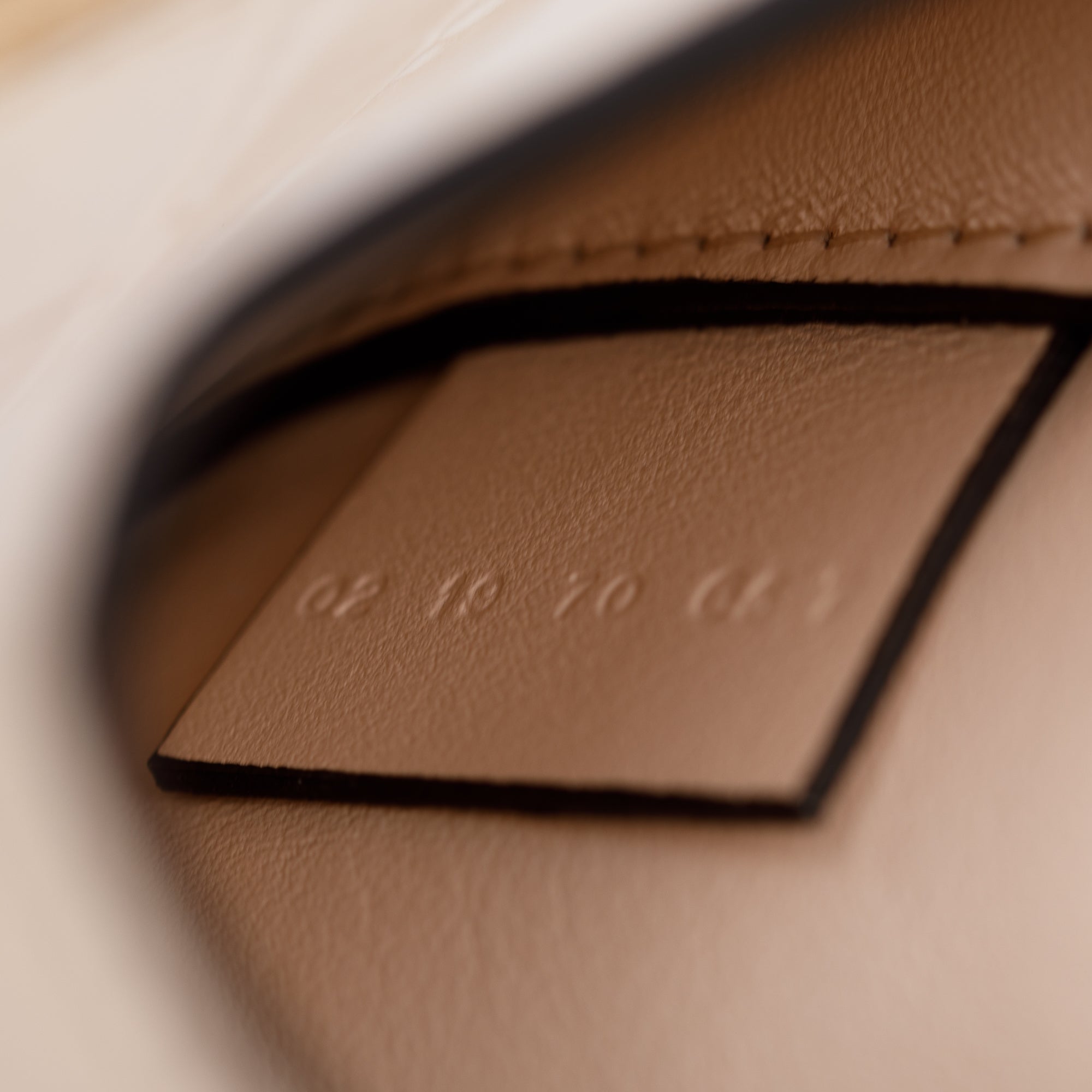 Chloe Beige Croc Embossed Calfskin Leather Tess Bag w/ Strap