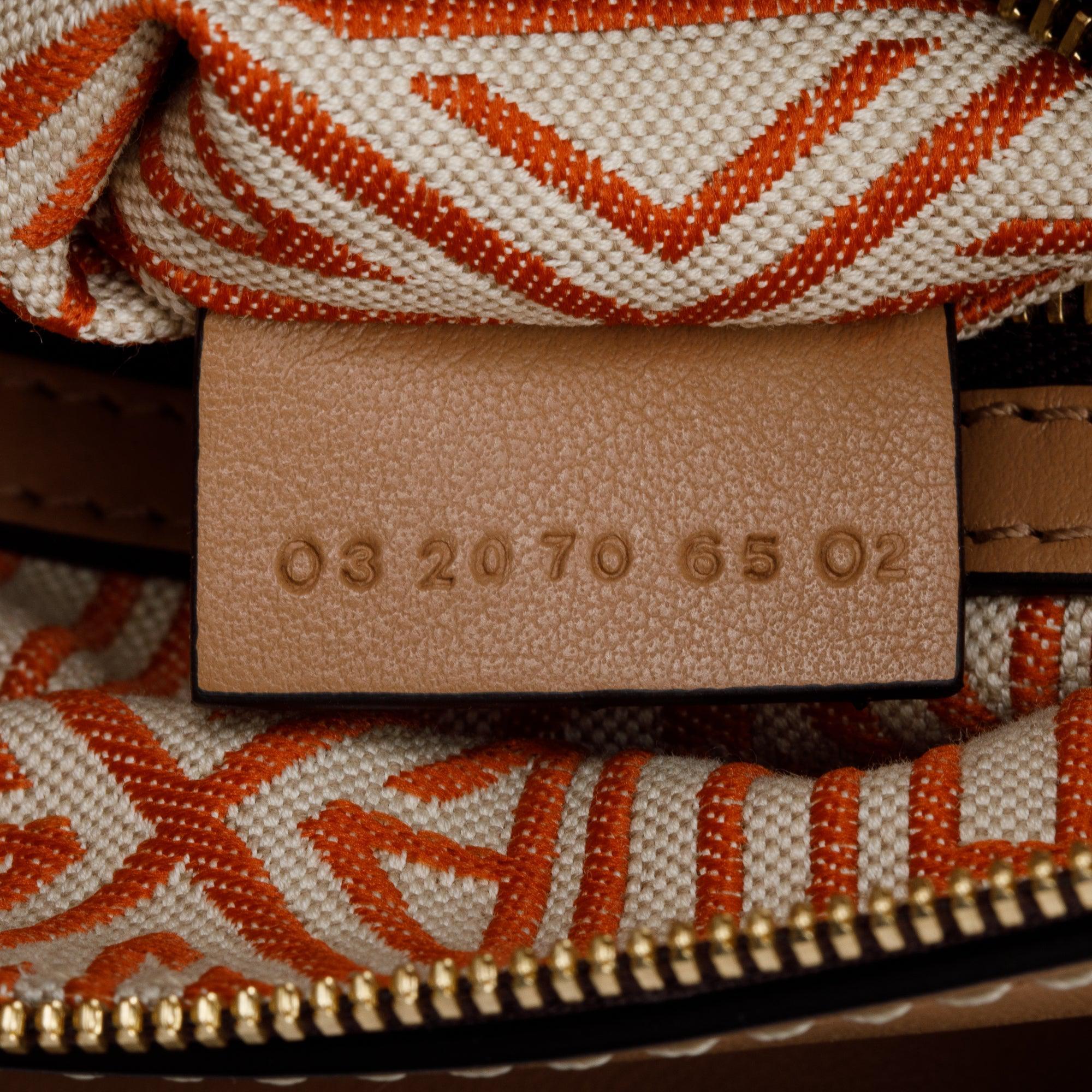 Chloe Beige Grained Calfskin Leather Small Daria Shoulder Bag