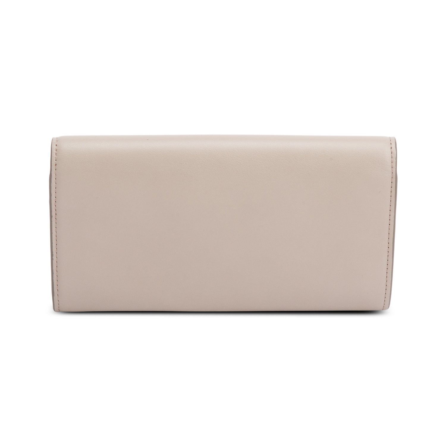 Chloe Beige Smooth Leather Long Continental Flap Wallet