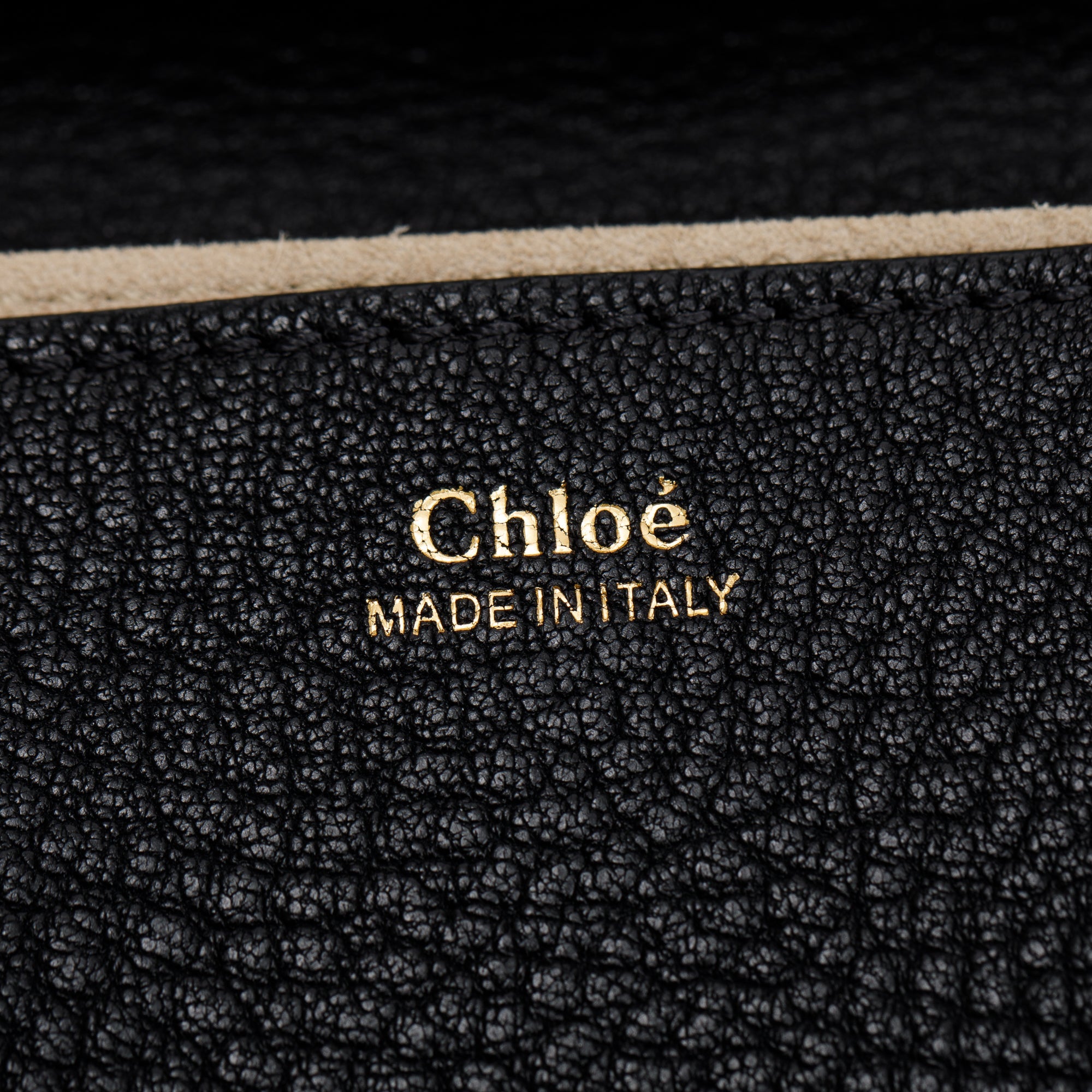 Chloe Black Grained Calfskin Leather Drew Crossbody Bag