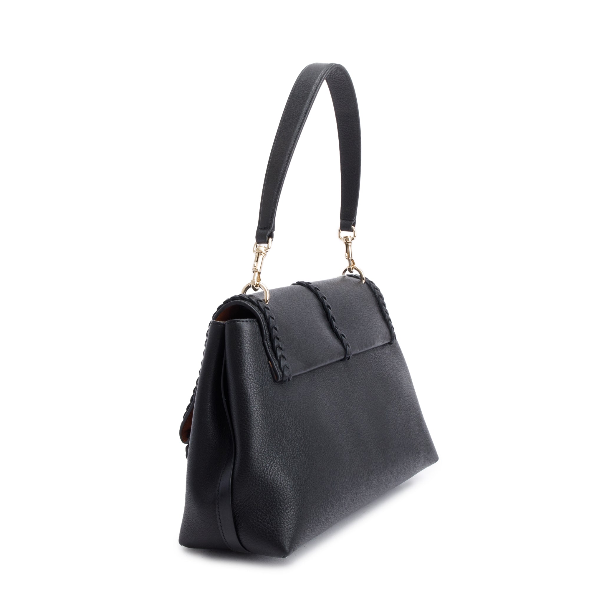 Chloe Black Grained Leather Medium Penelope Soft Shoulder Bag