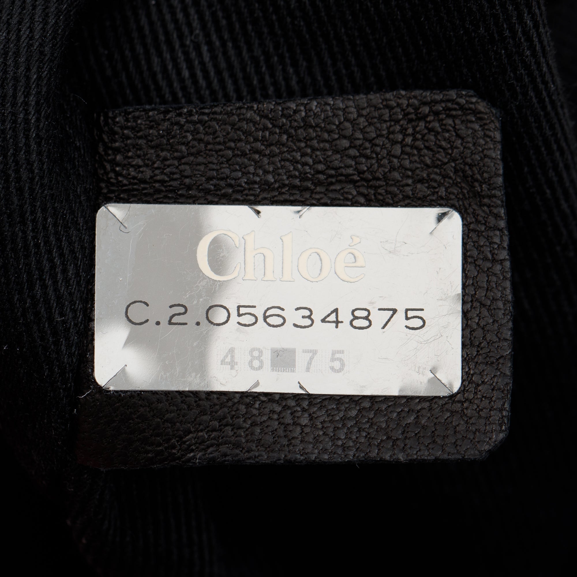 Chloe Black Python Medium Paraty Bag