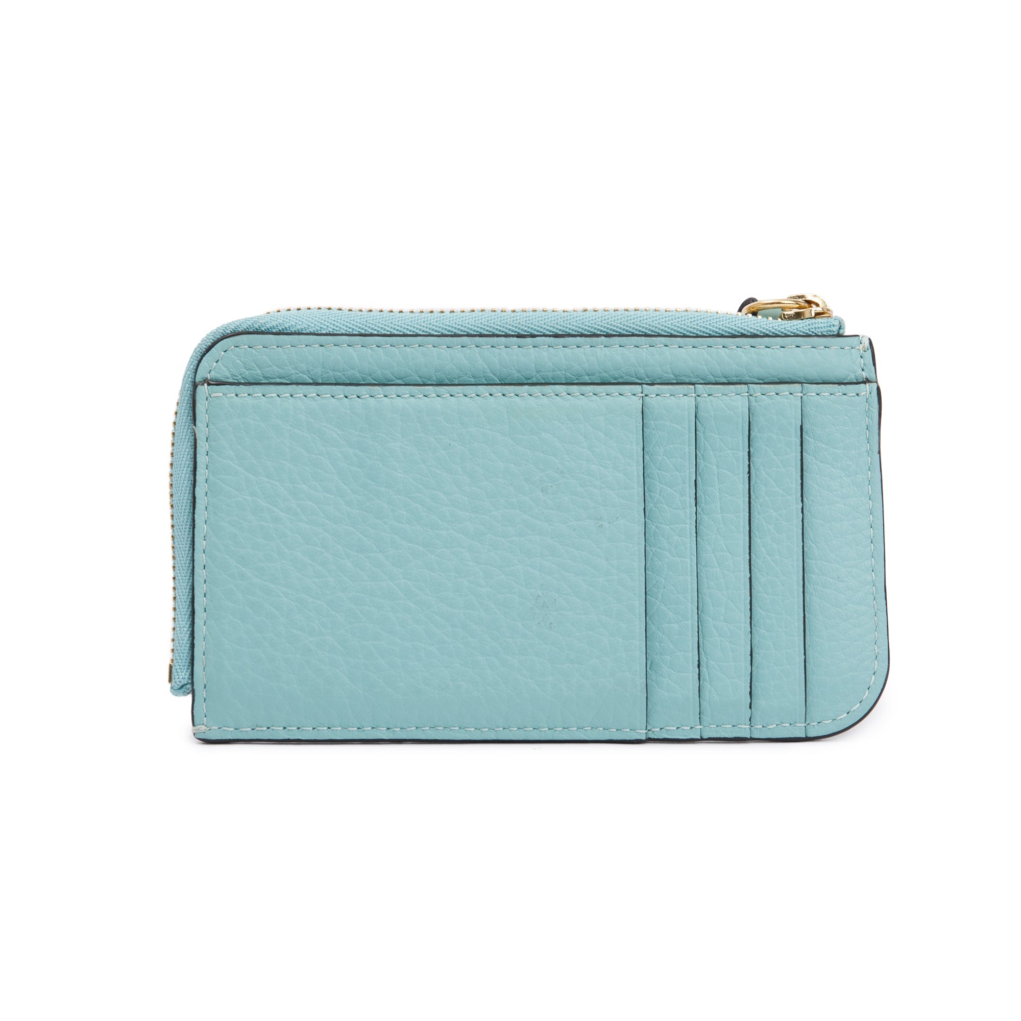 Chloe Blue Leather Alphabet Coin Purse