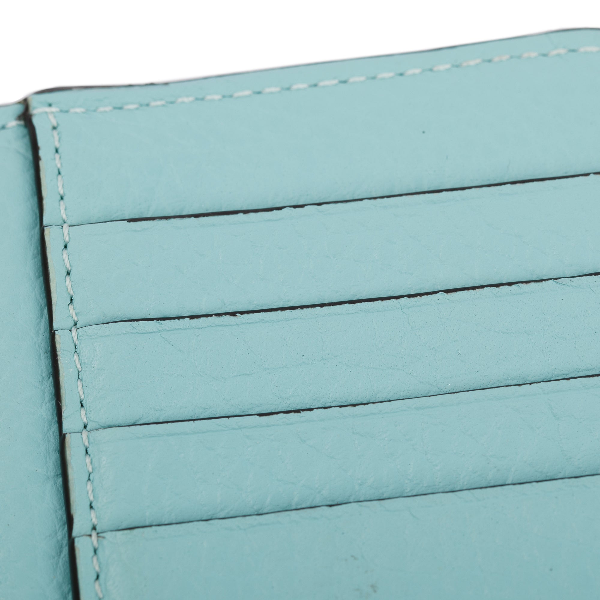 Chloe Blue Leather Alphabet Coin Purse