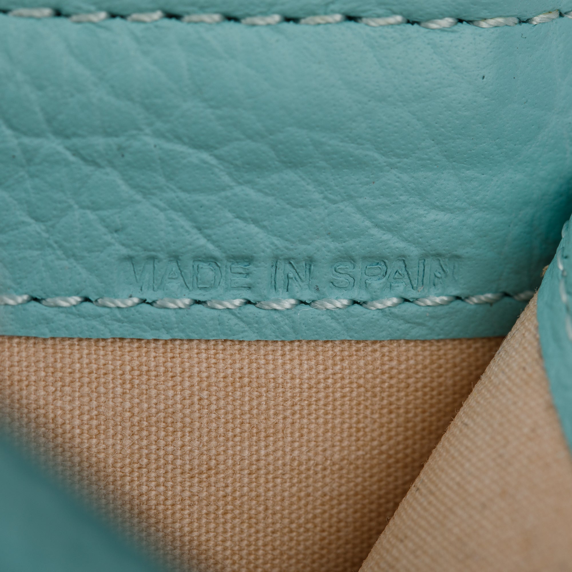 Chloe Blue Leather Alphabet Coin Purse