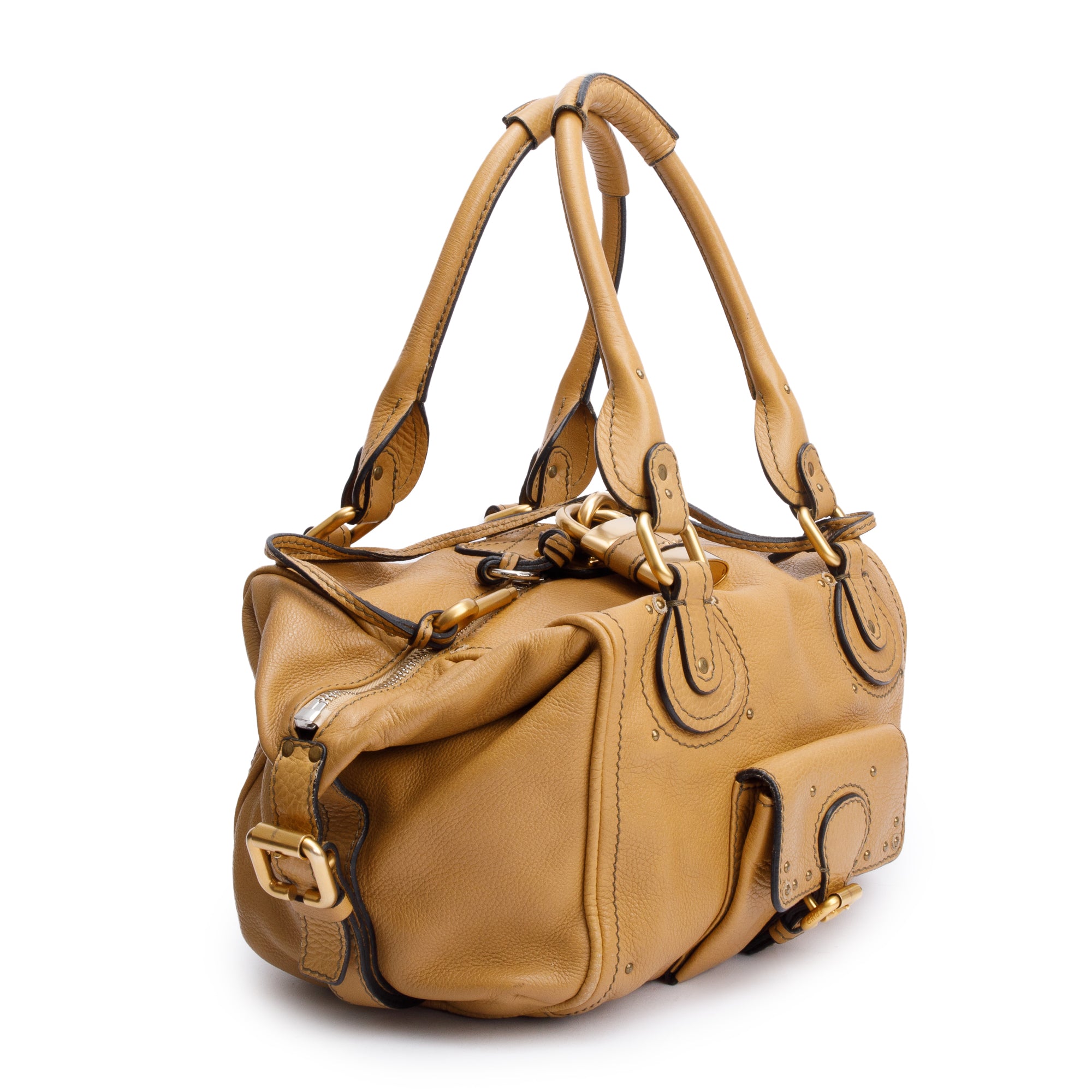 Chloe Brown Calfskin Leather Paddington Bag