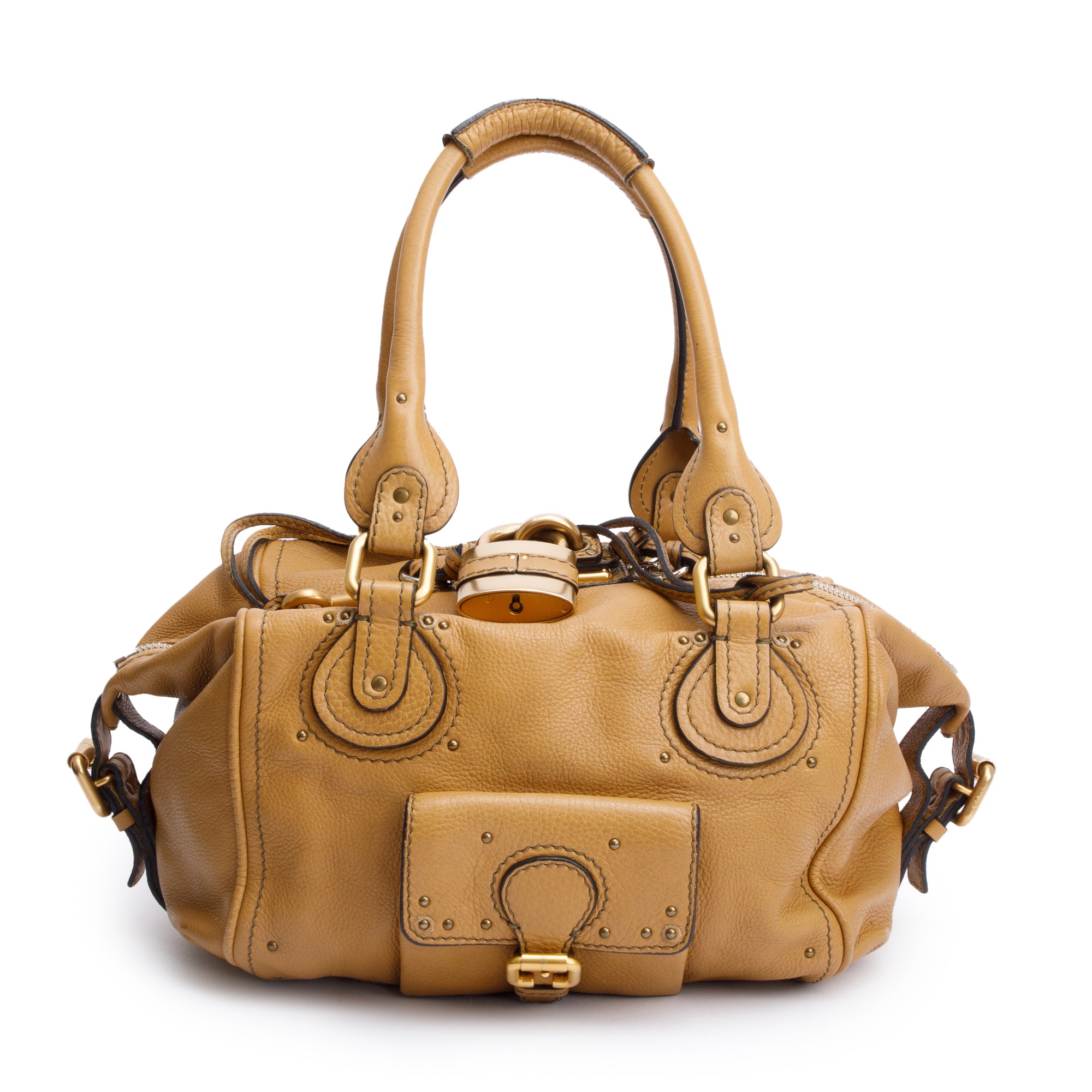 Chloe Brown Calfskin Leather Paddington Bag