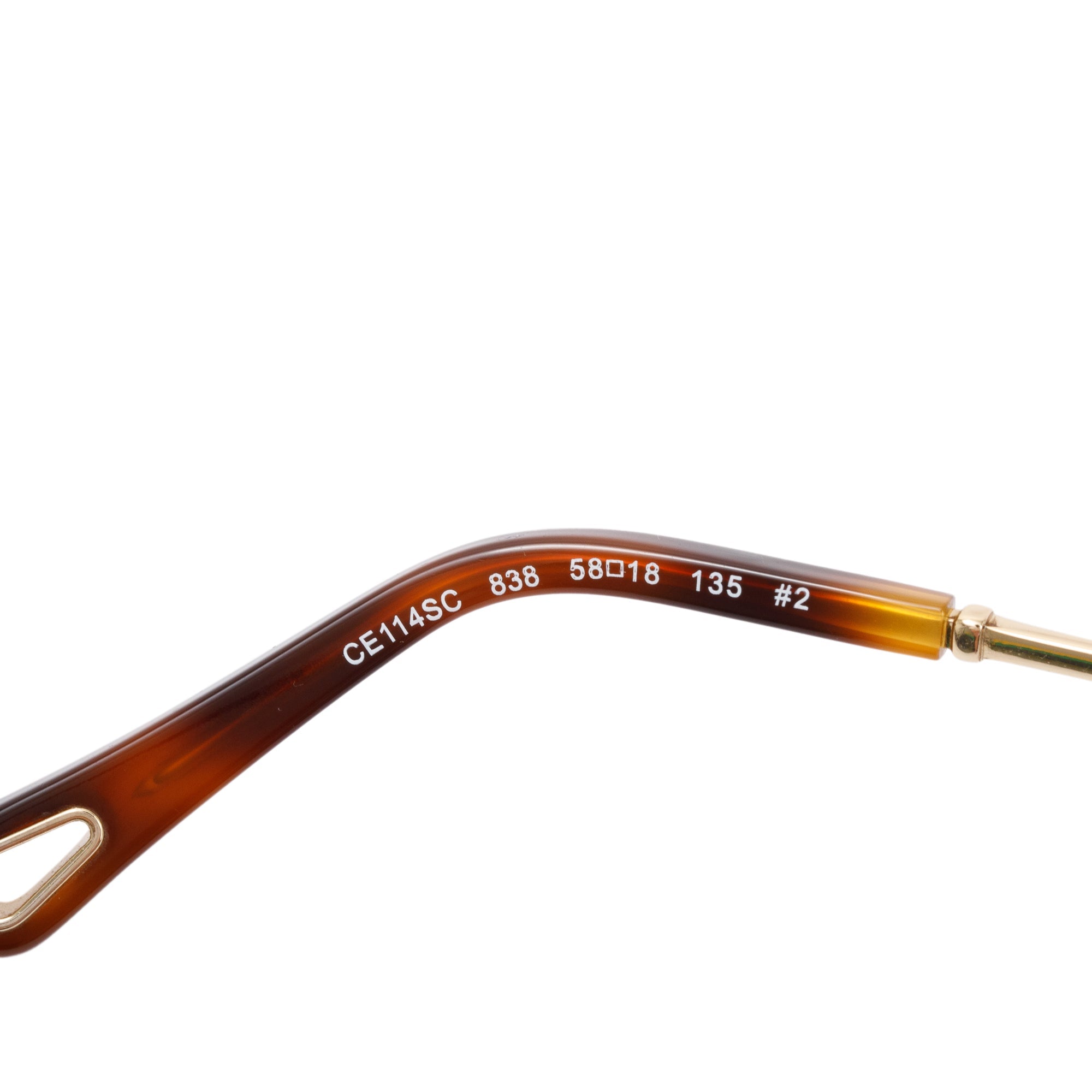 Chloe CE114S Petrol Round Gradient Sunglasses w/ Case