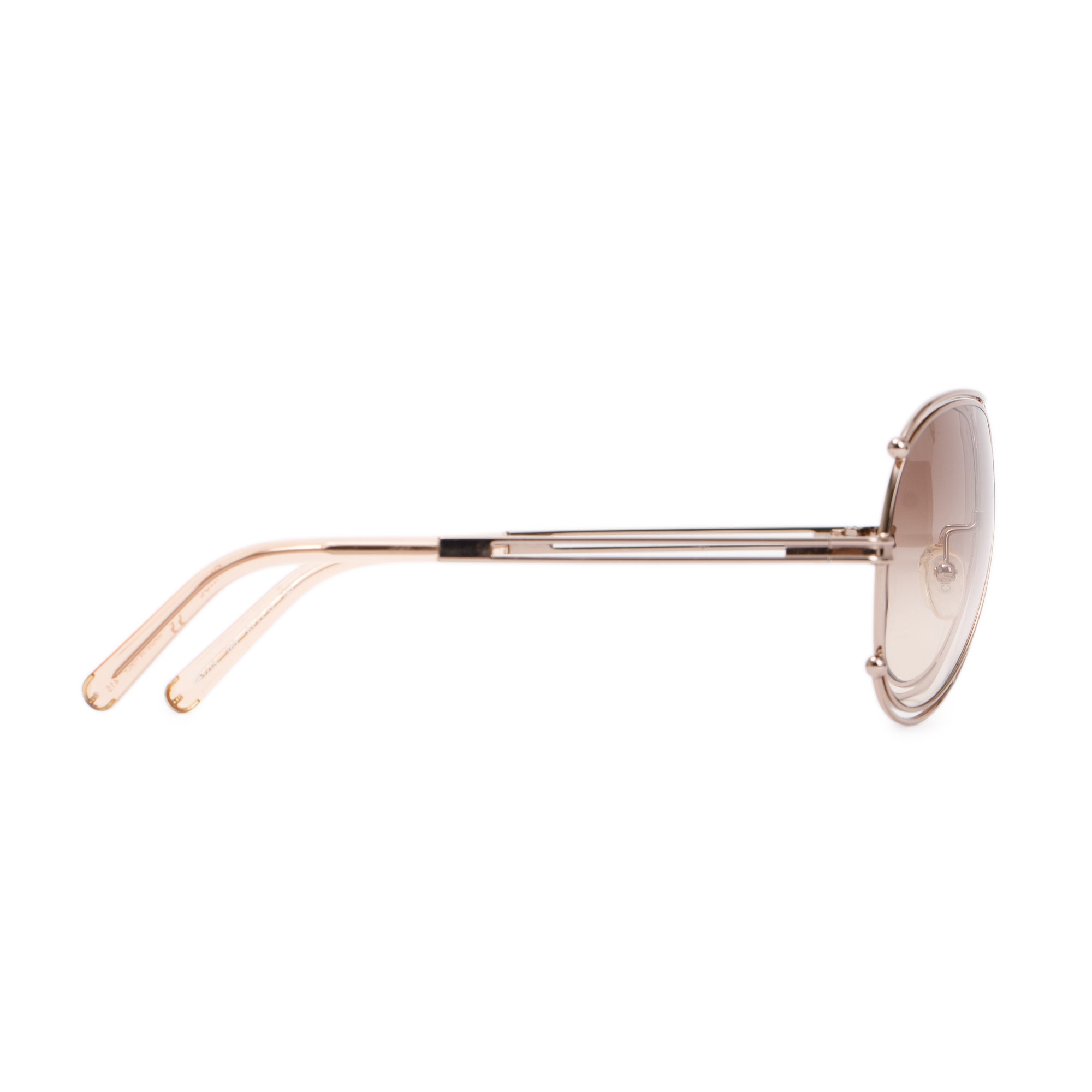 Chloe CE121S Metal Aviator Sunglasses w/ Case