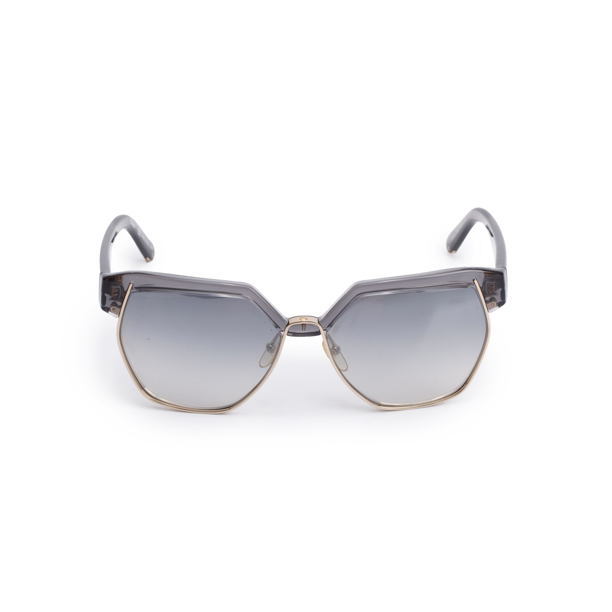 Chloe CE665S Grey Acetate Dafne Oversized Sunglasses w/ Case