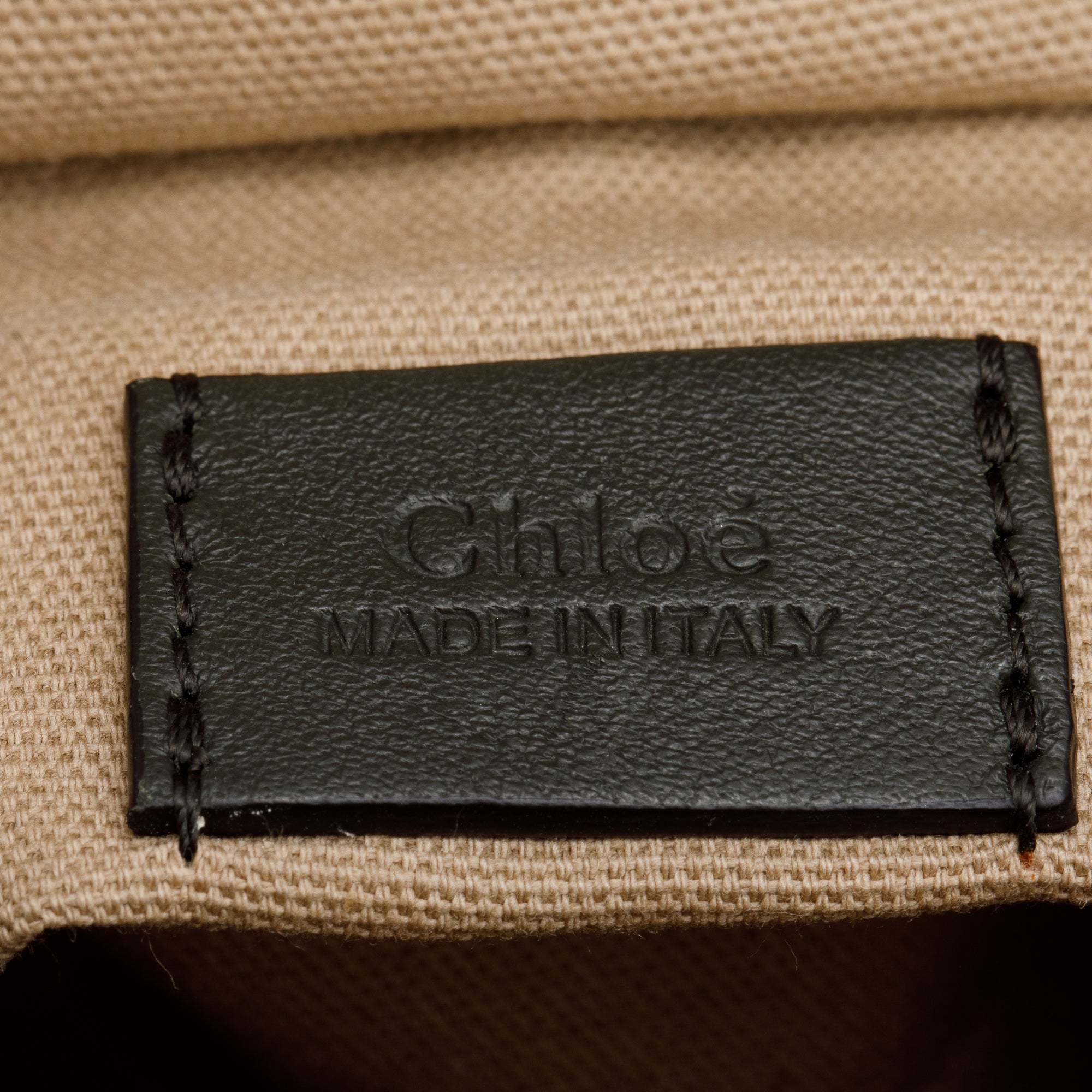 Chloe Forest Green Calfskin Leather Mini Roy w/ Strap