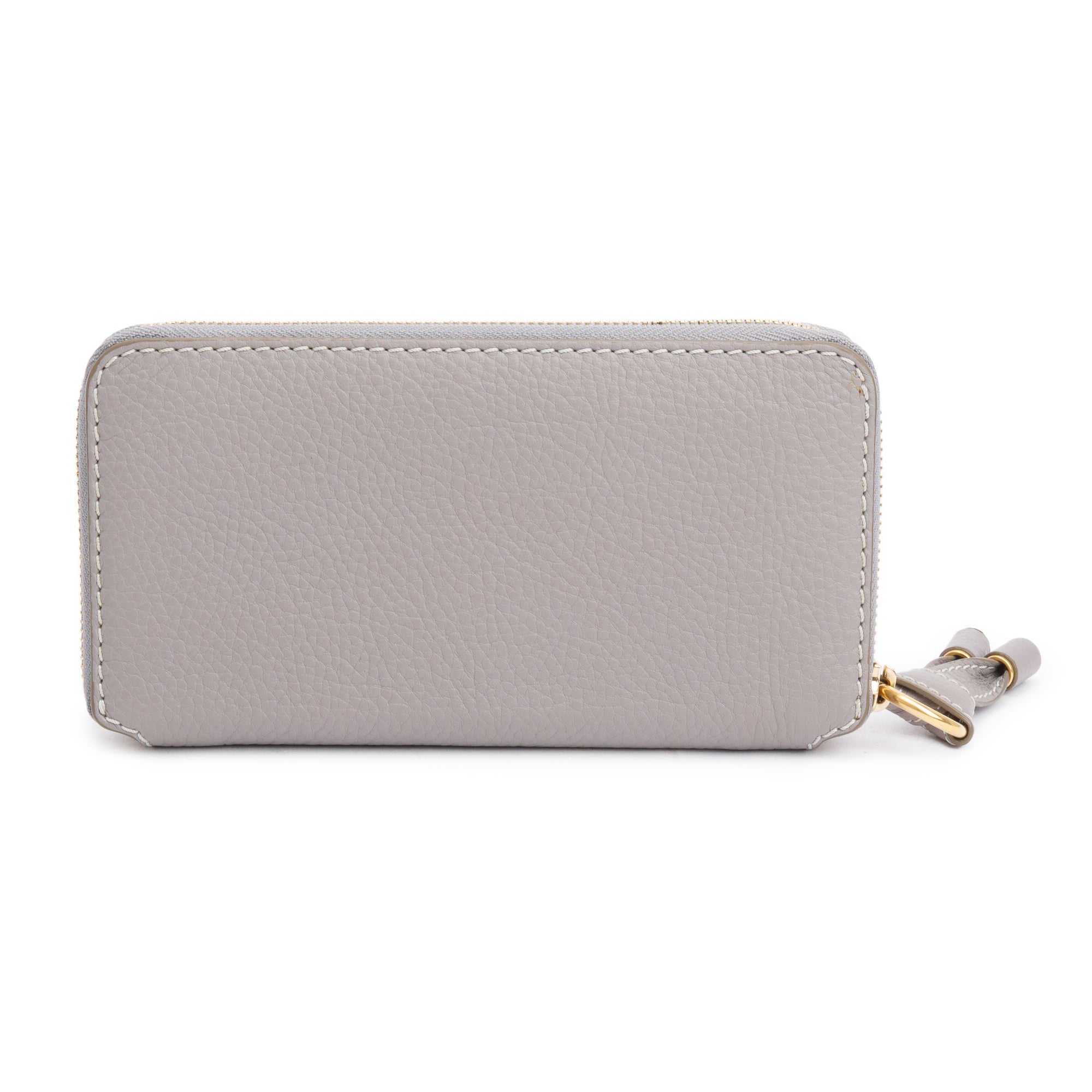Chloe Grey Calfskin Leather Marcie Continental Flap Wallet w/ Box