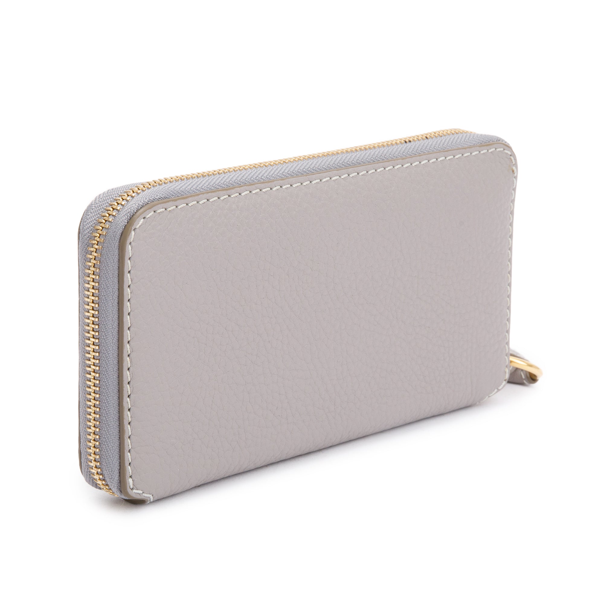 Chloe Grey Calfskin Leather Marcie Continental Flap Wallet w/ Box