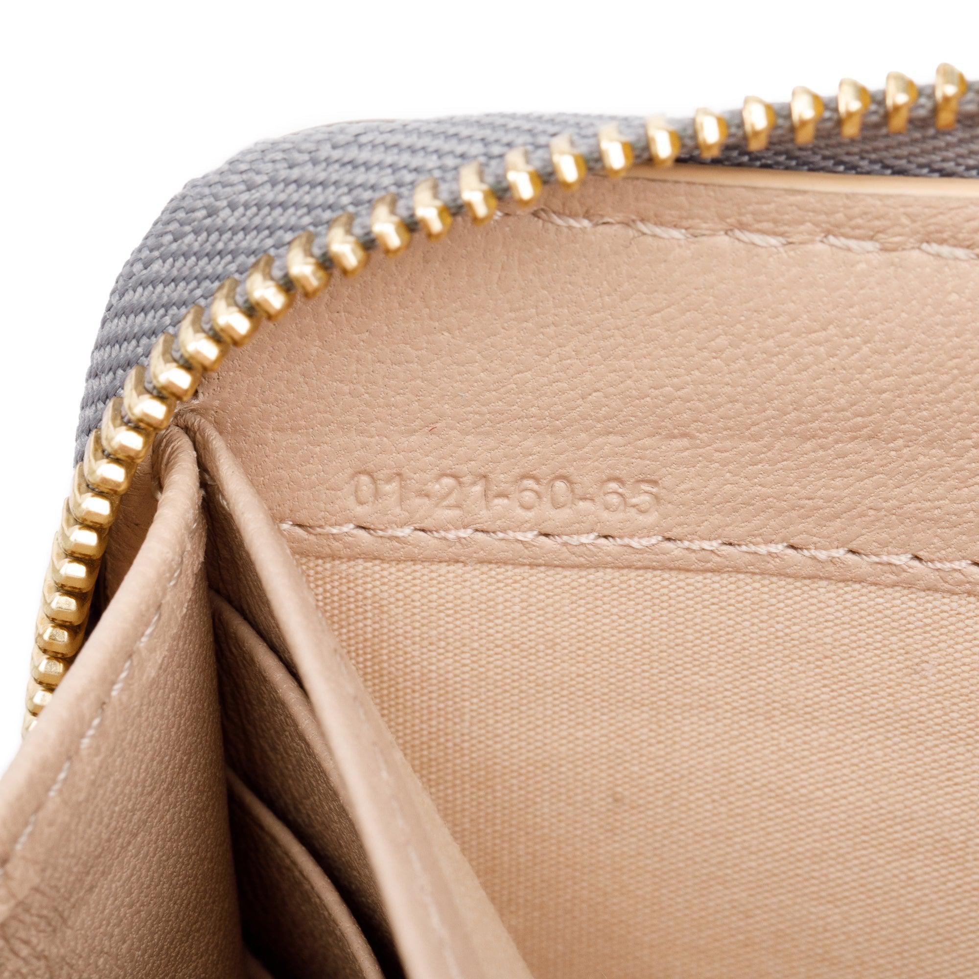 Chloe Grey Calfskin Leather Marcie Continental Flap Wallet w/ Box