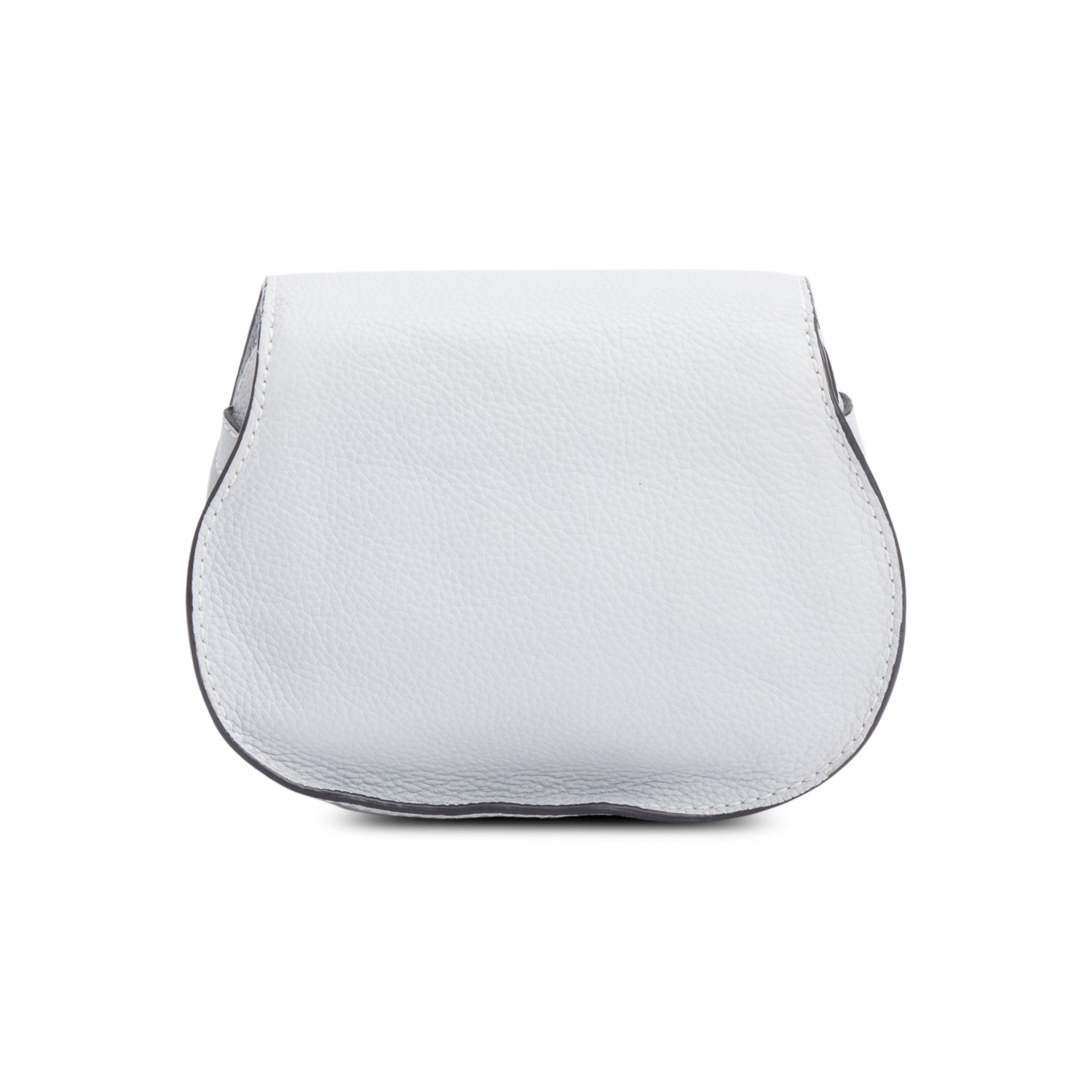 Chloe Grey Calfskin Leather Small Marcie Crossbody Bag