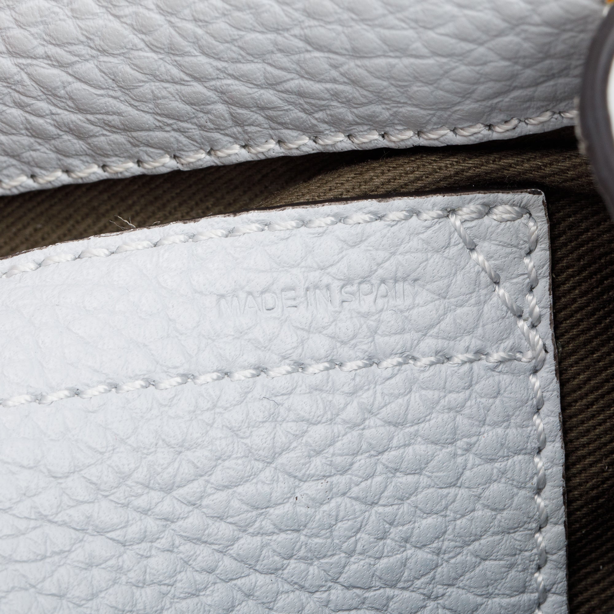 Chloe Grey Calfskin Leather Small Marcie Crossbody Bag