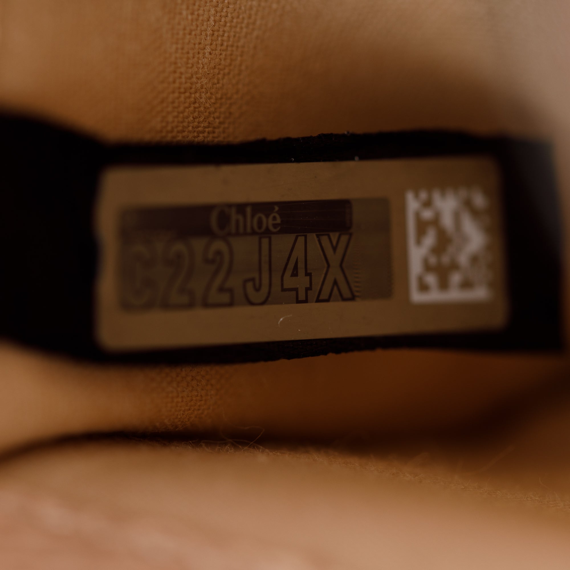 Chloe Red Crocodile Embossed Calfskin Leather C Card Holder