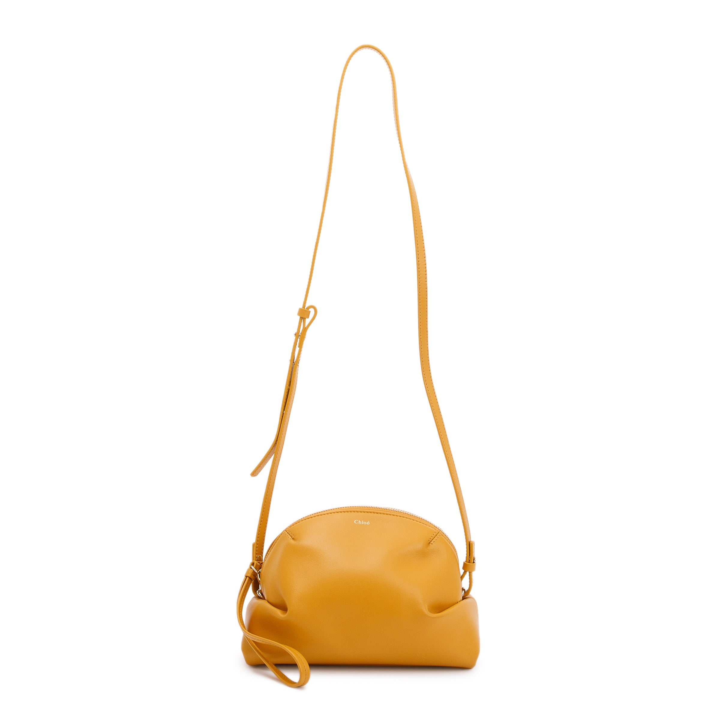 Chloe Yellow Calfskin Leather Mini Judy Crossbody Bag w/ Authenticity Card