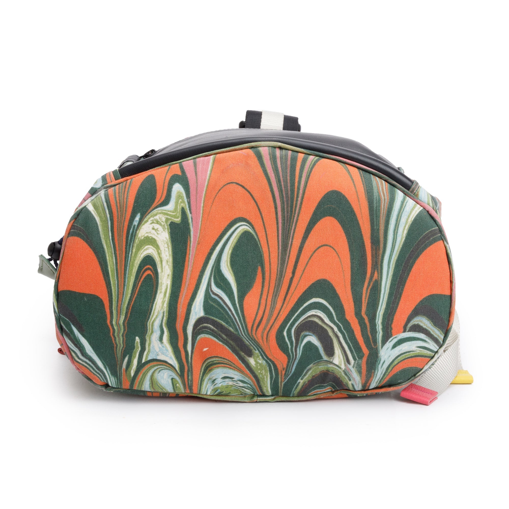 Chloe x Sheltersuit Multicolor Print Canvas Leather Trimmed Deep Ocean Backpack