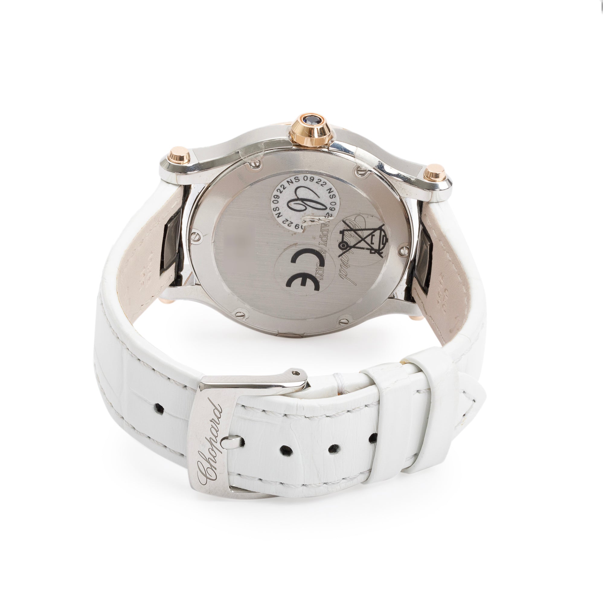 Chopard 18k Rose Gold & Stainless Steel Happy Sport Diamond Gems 36 MM Watch