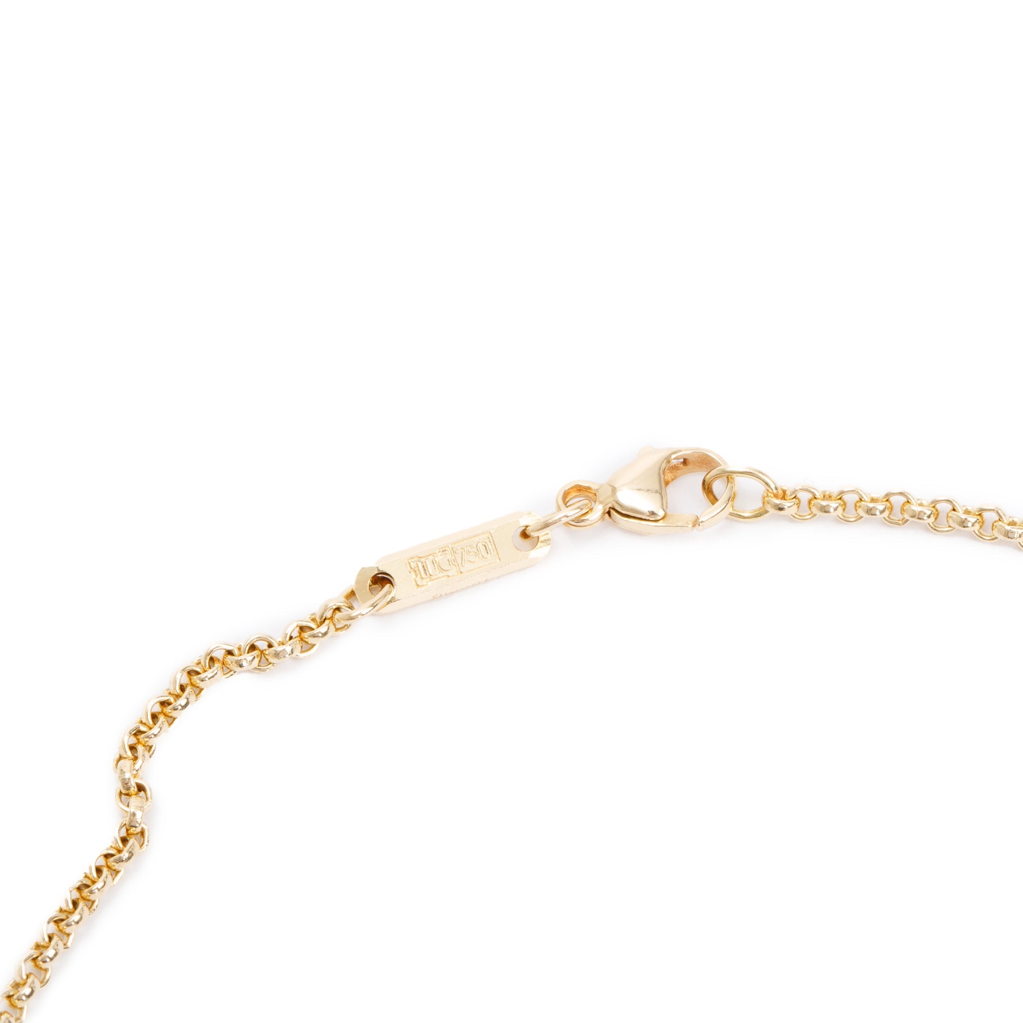 Chopard 18k Yellow Gold Diamond "Love" Heart Pendant Necklace