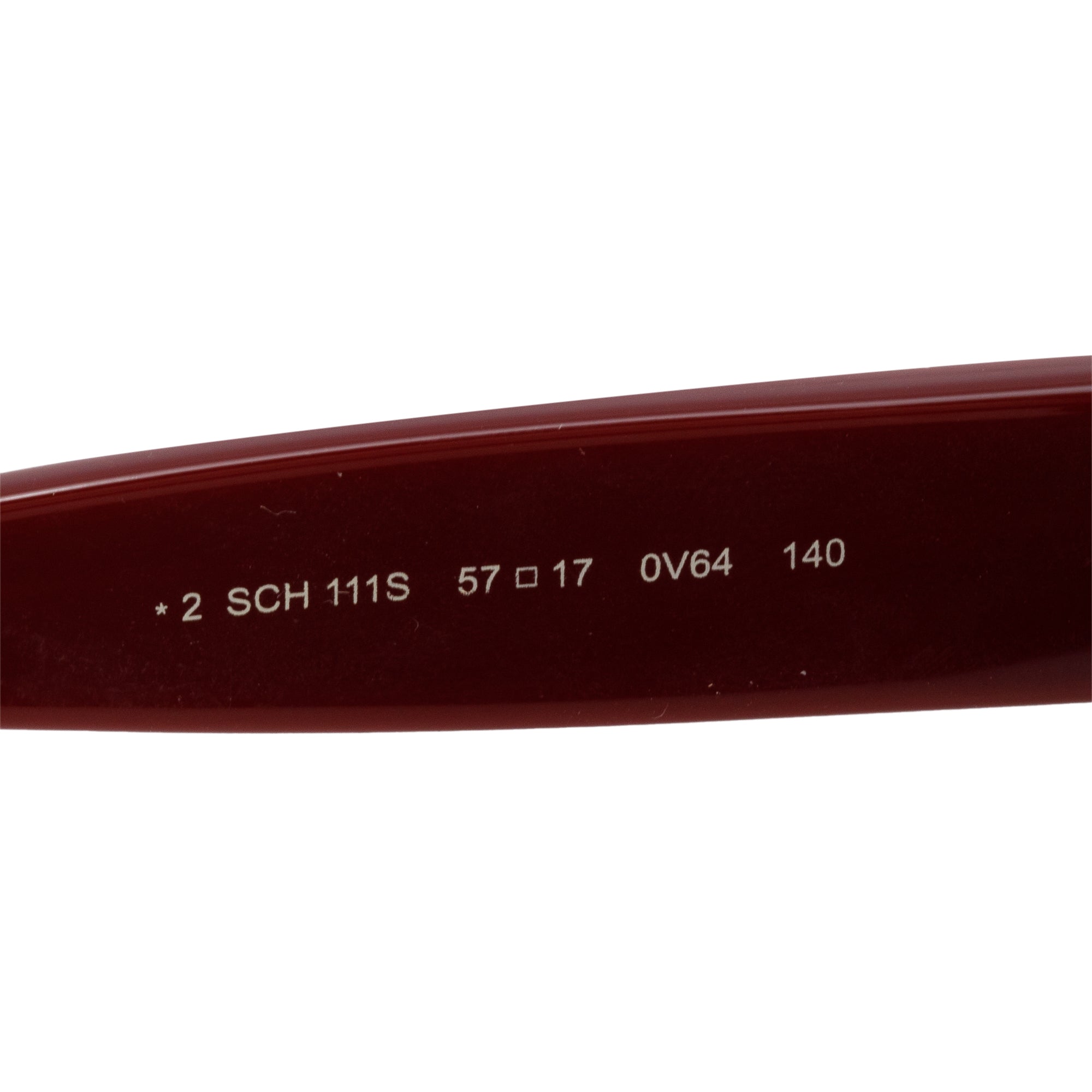 Chopard SCH111S Burgundy Acetate Crystal Square Sunglasses