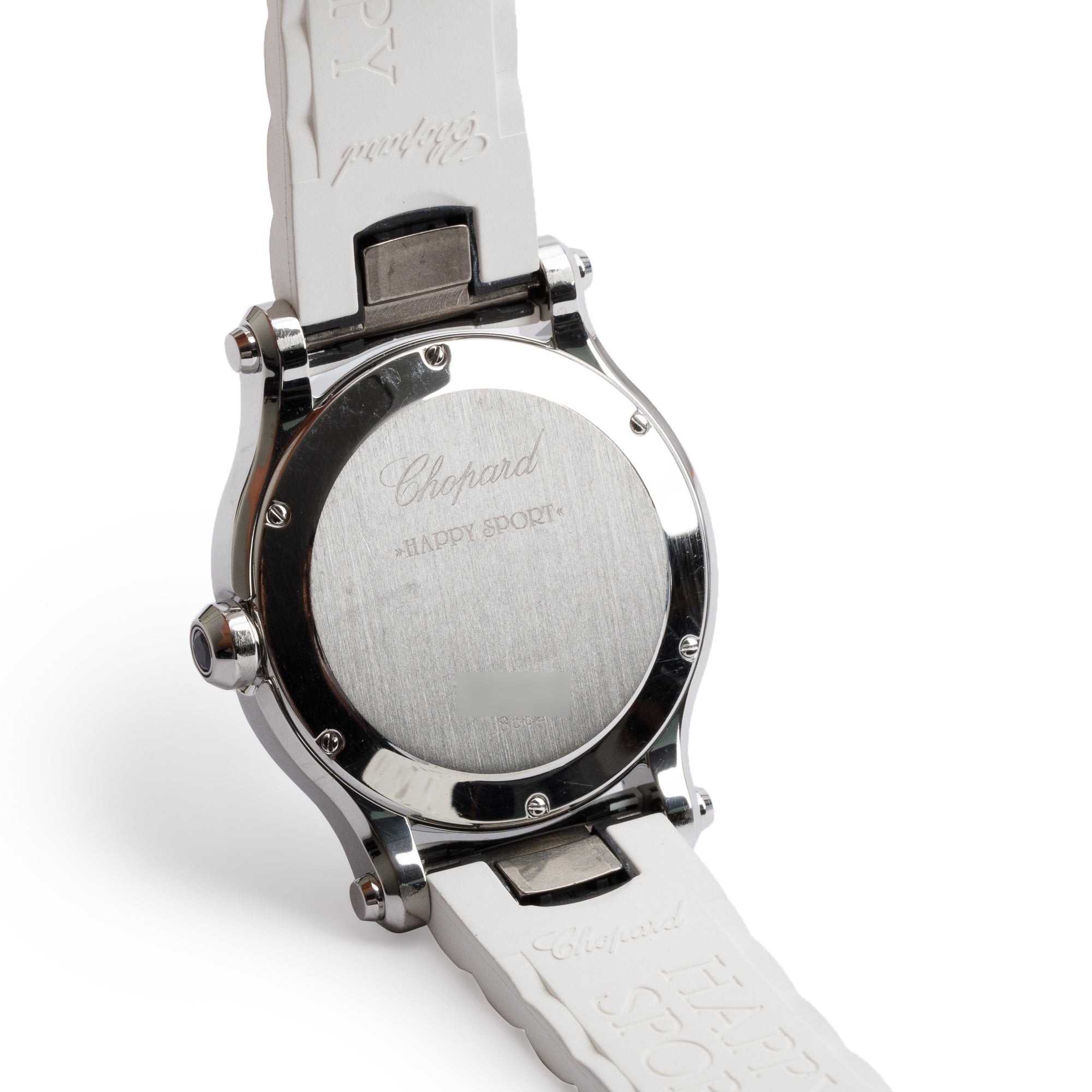 Chopard Stainless Steel Happy Sport Diamond 36 MM Watch w/ Box & Papers